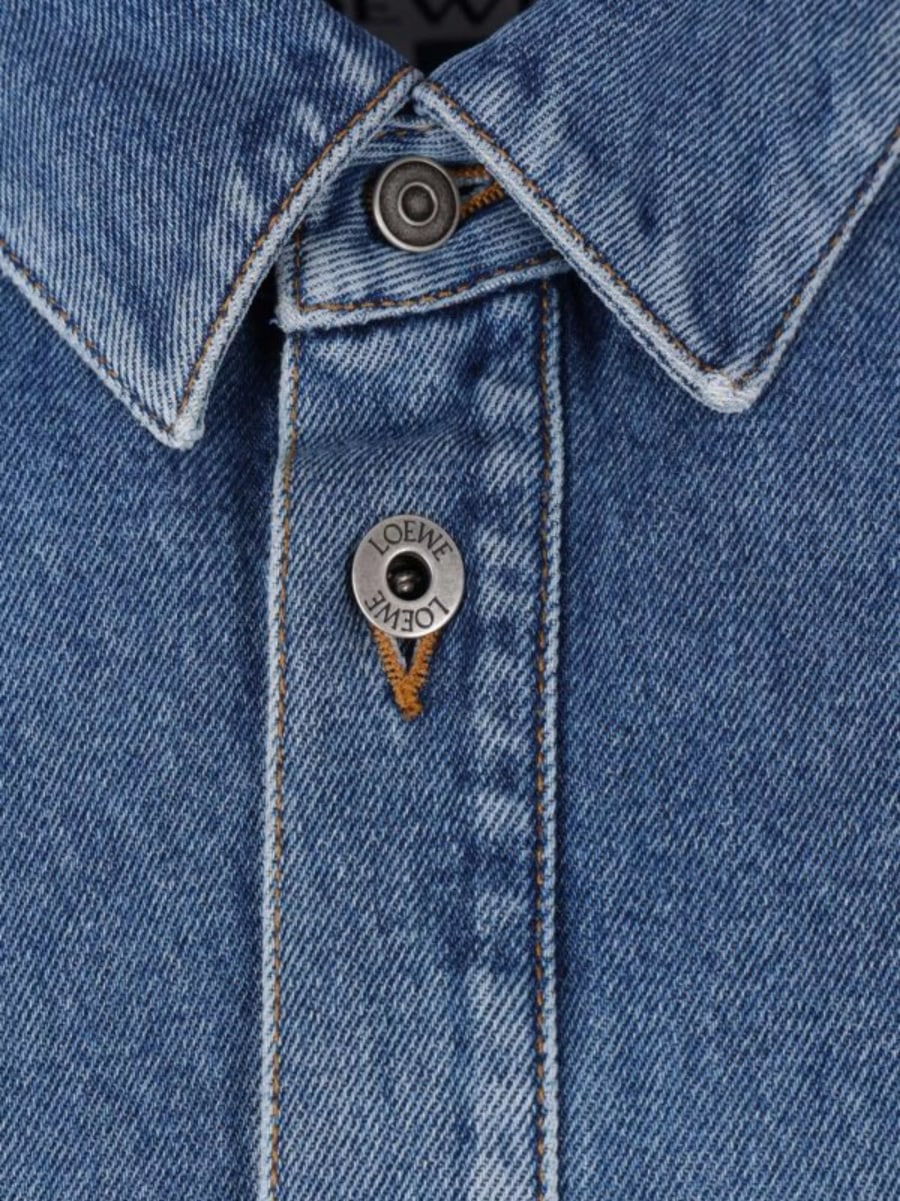 Loewe Camicia in denim di cotone Anagram, view 3