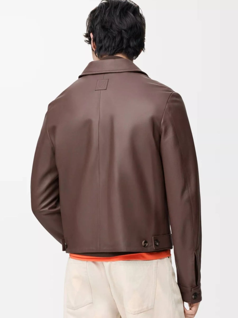 Loewe Giacca in pelle con zip, view 4