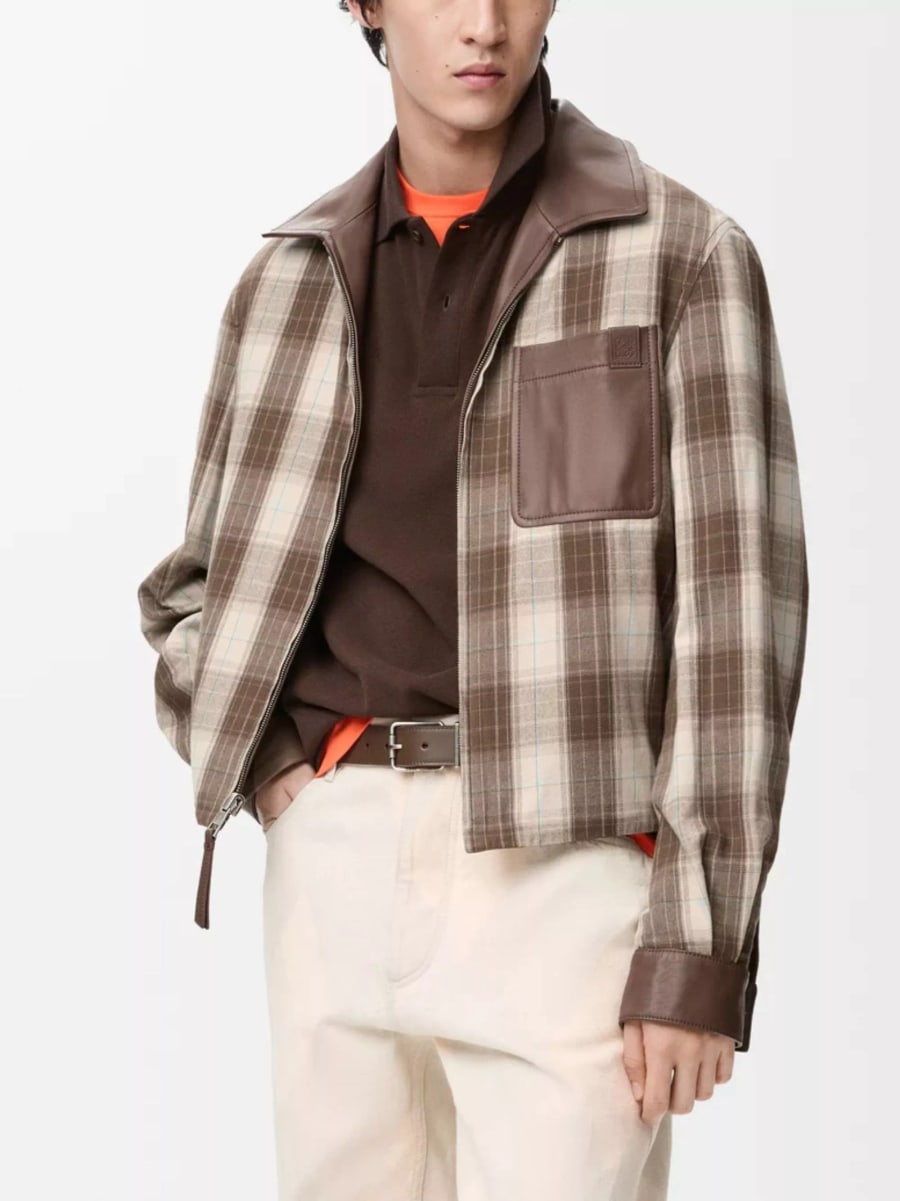 Loewe Giacca in pelle con zip, view 5