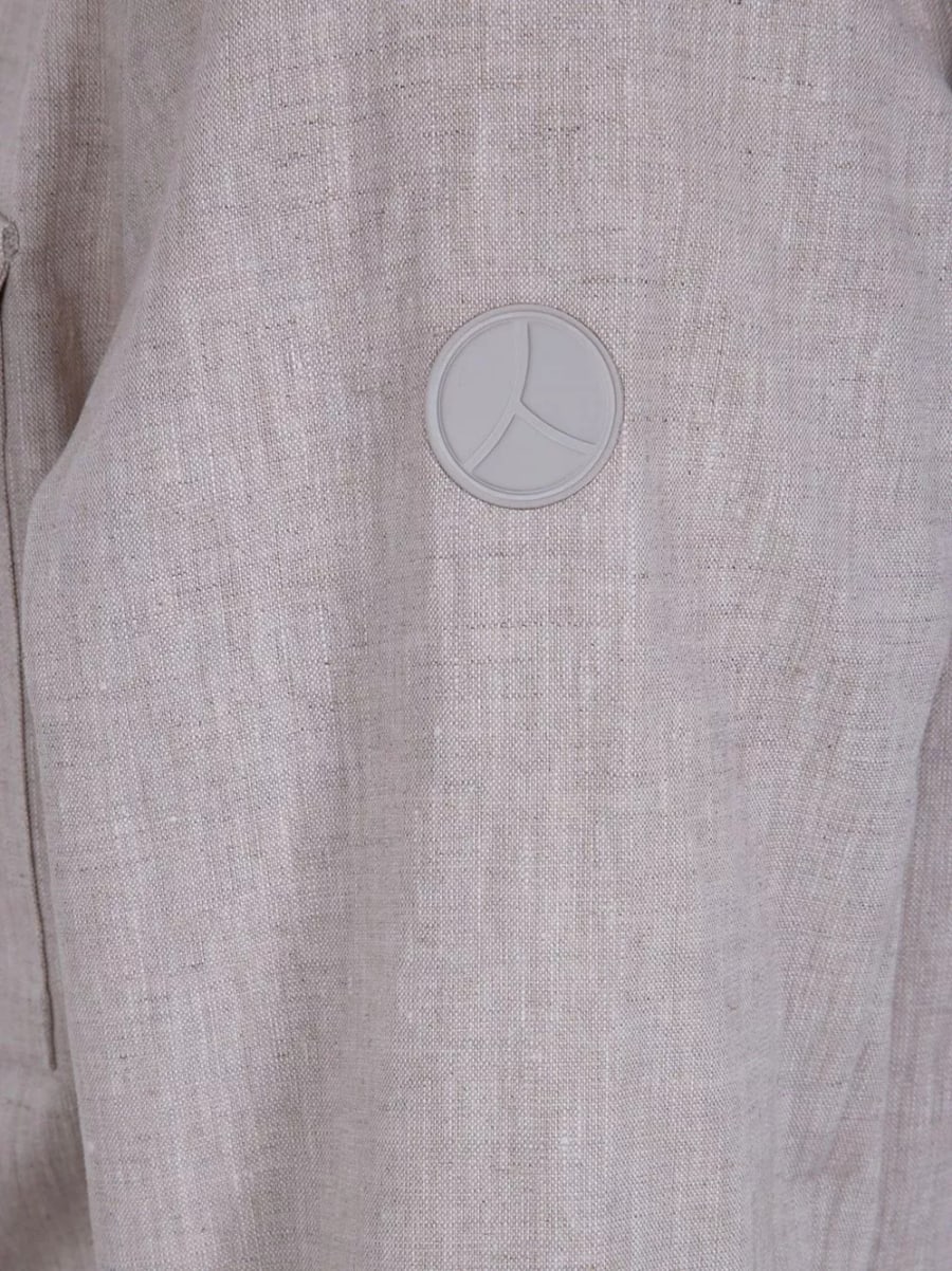 People of shibuya Camicia overshirt in lino, view 3