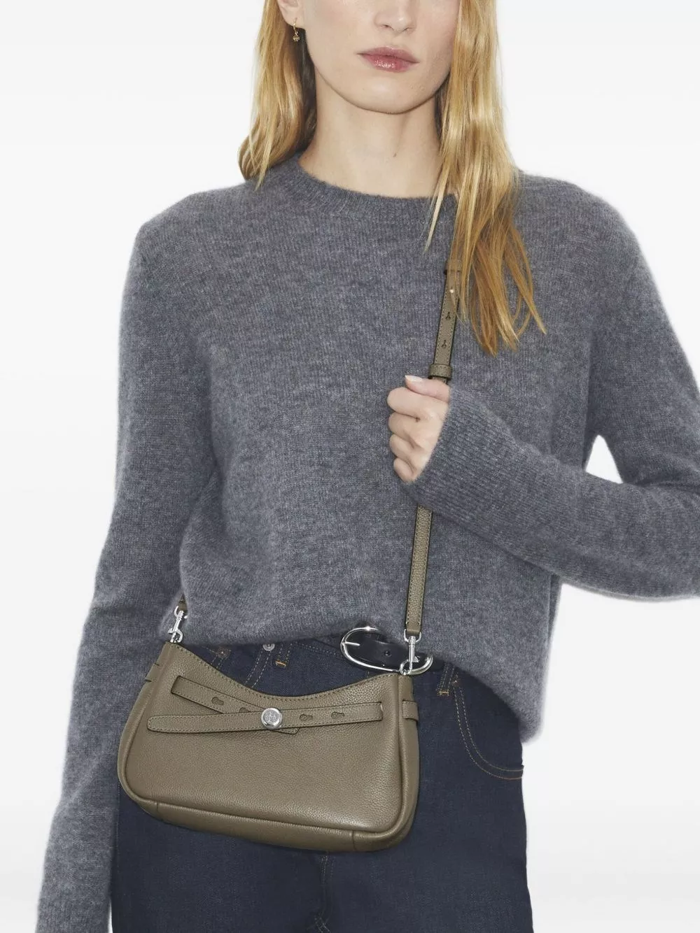 Tory Burch Borsa a tracolla in pelle Romy, view 2