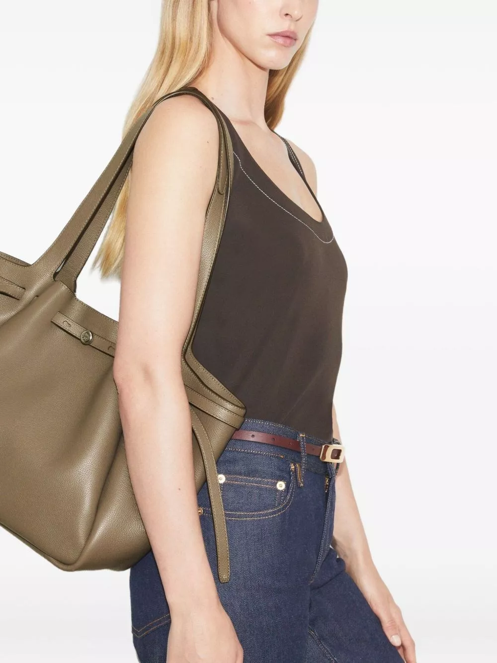 Tory Burch Borsa tote in pelle Romy, view 2