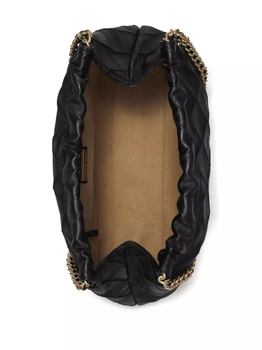 Tory Burch Borsa hobo in pelle Fleming, view 5