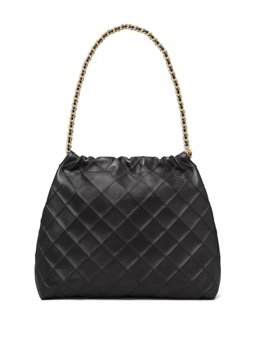 Tory Burch Borsa hobo in pelle Fleming, view 6