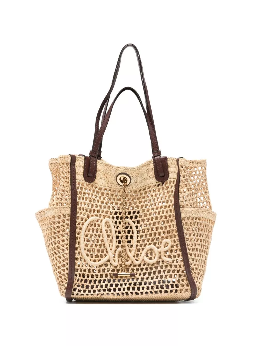 Chloé Borsa shopping Chloé Iconic in rafia