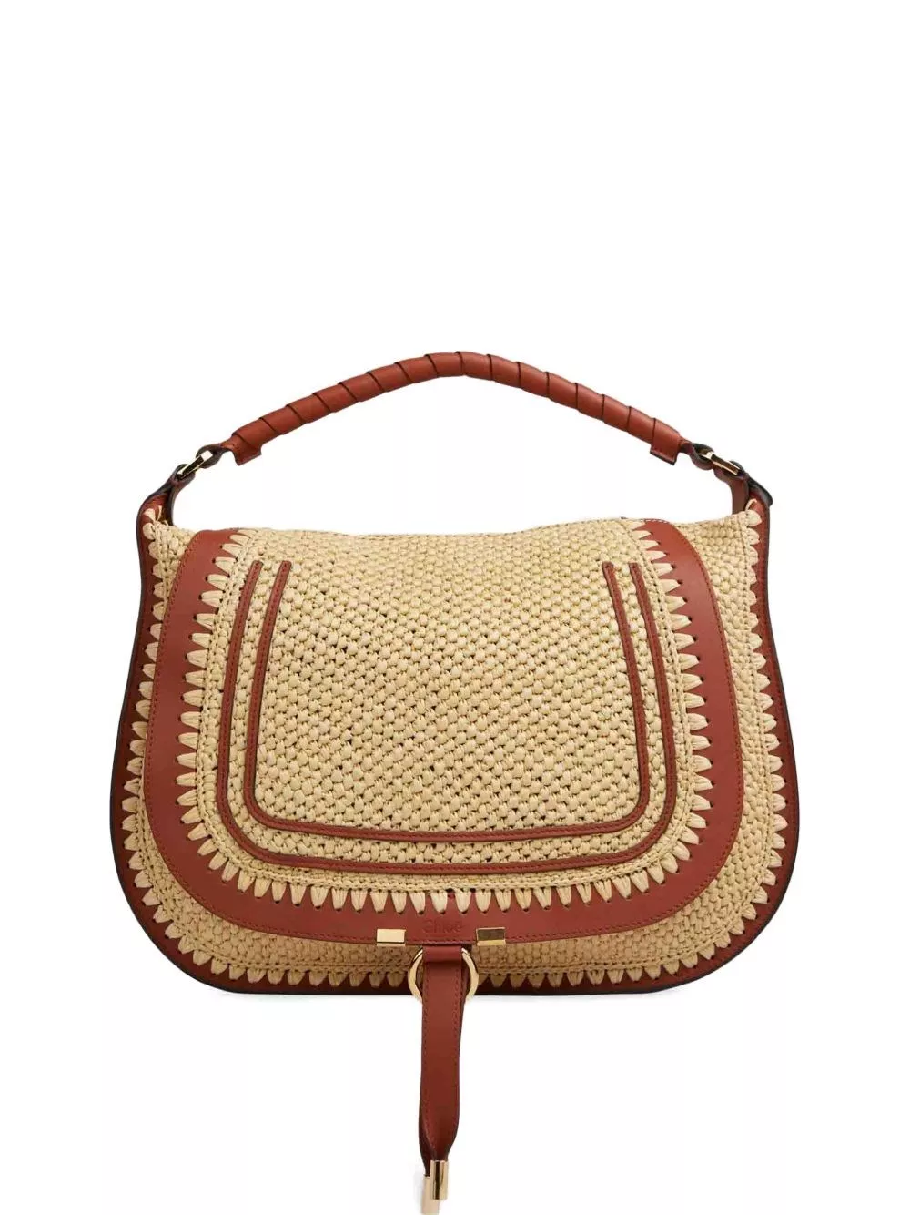 Chloé Borsa Tote Marcie media in rafia