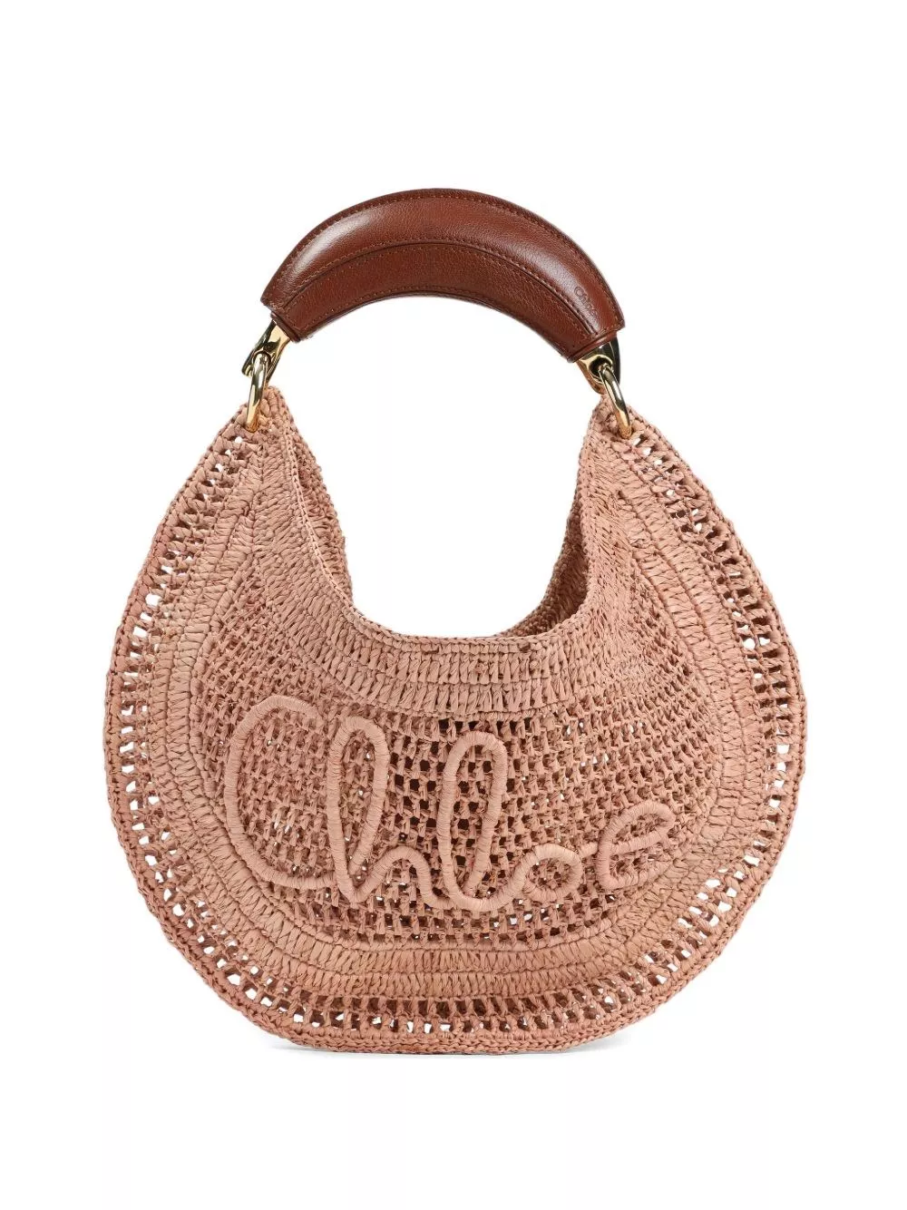 Chloé Borsa hobo in rafia Summer Banana