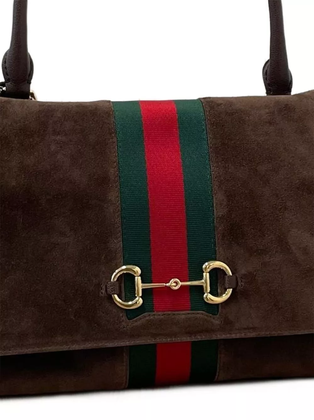 Gucci Borsa in pelle Horsebit Web, view 2