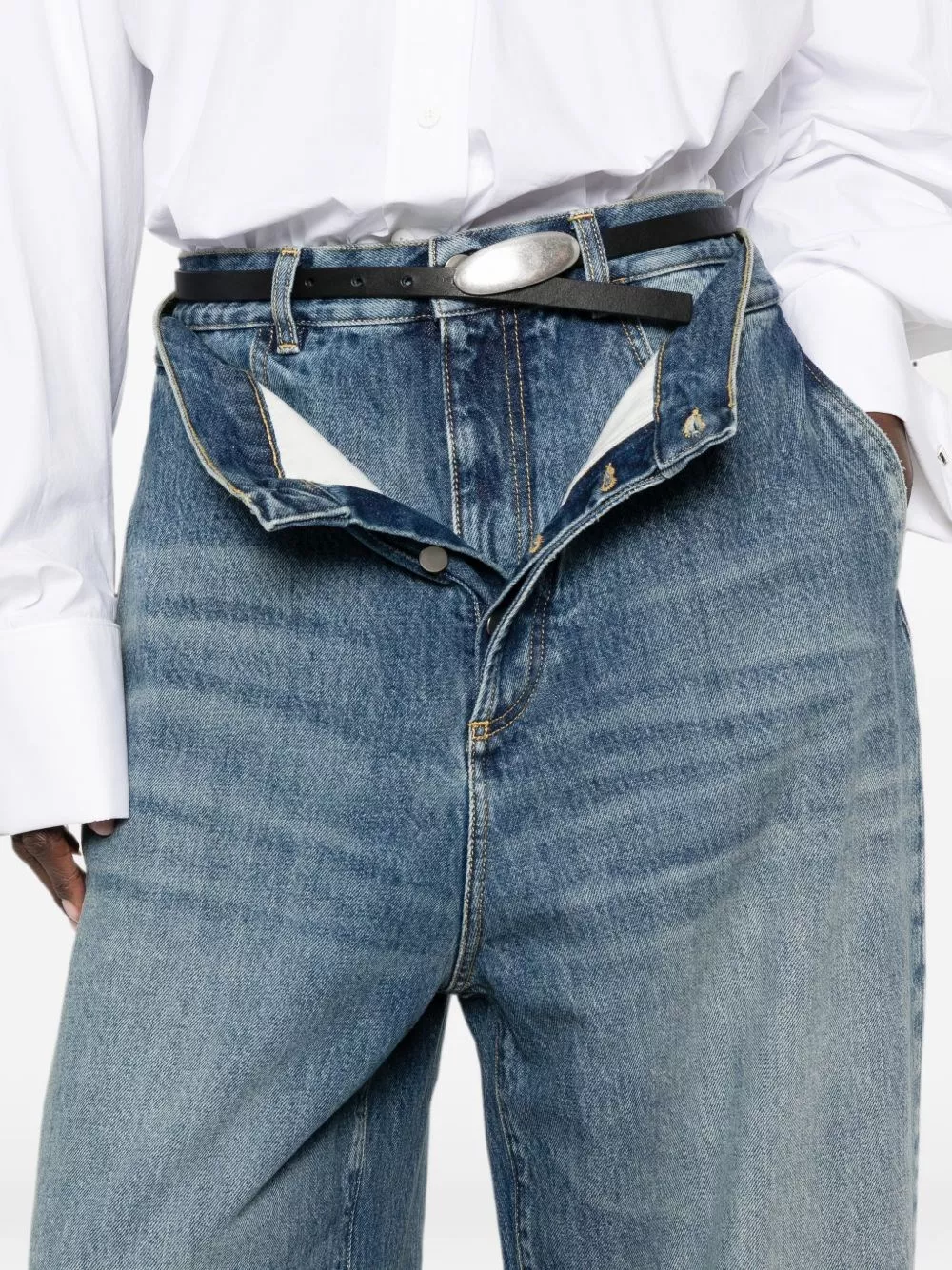 The Attico Jeans in denim di cotone, view 2