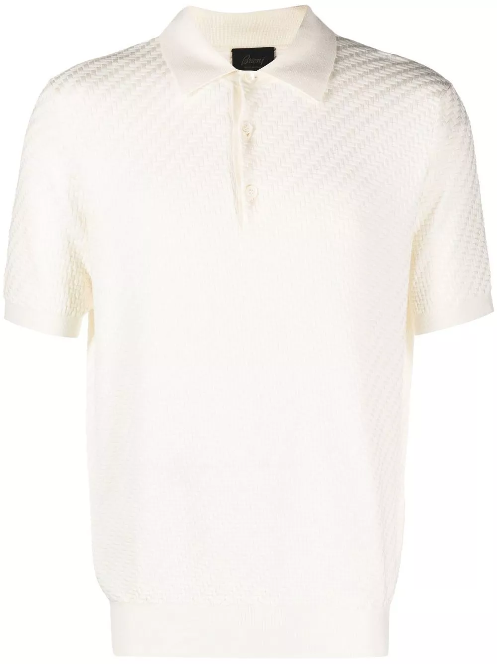 Brioni la polo in cashmere e cotone