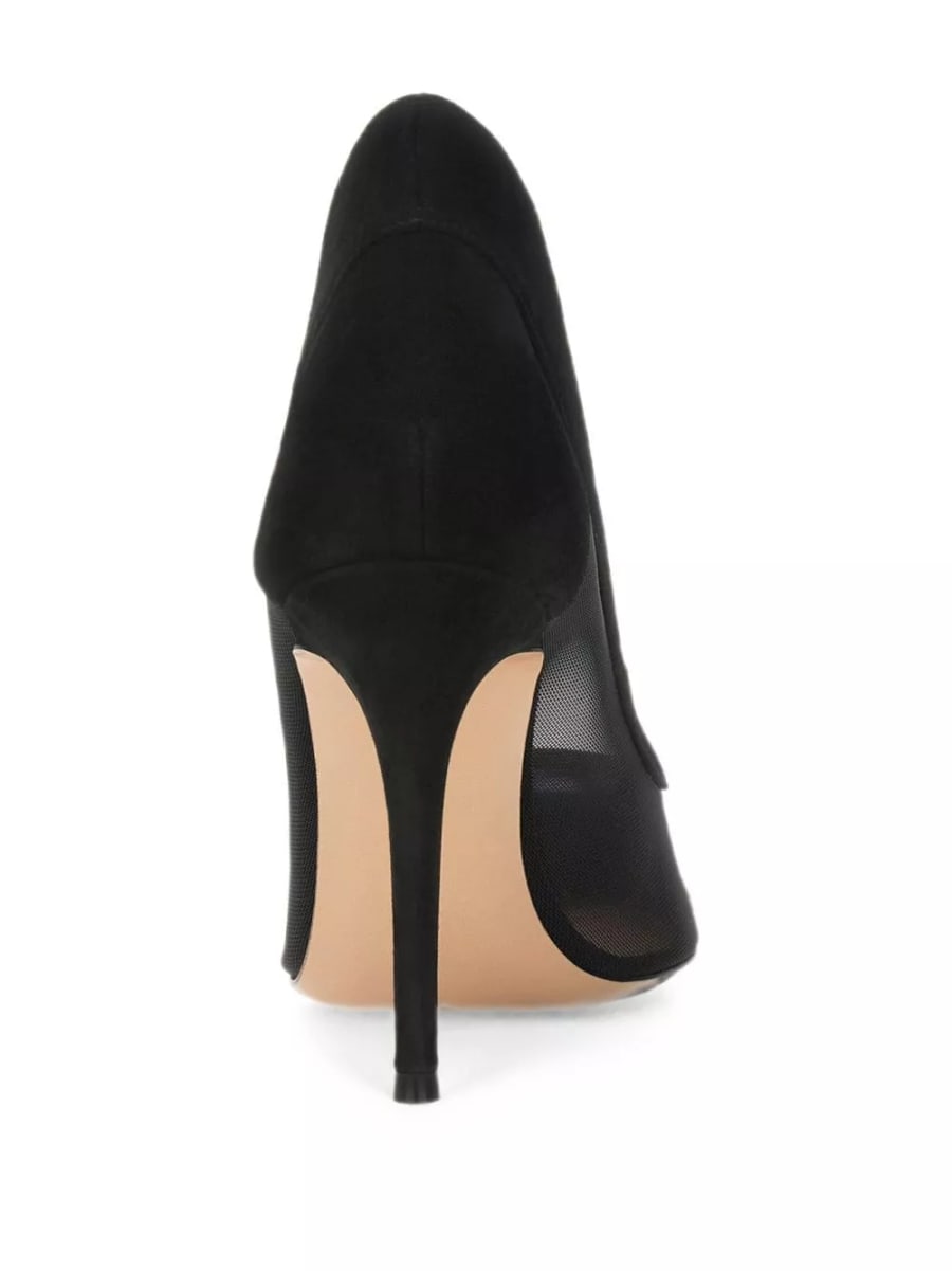 Gianvito rossi Pumps in suede e rete, view 3