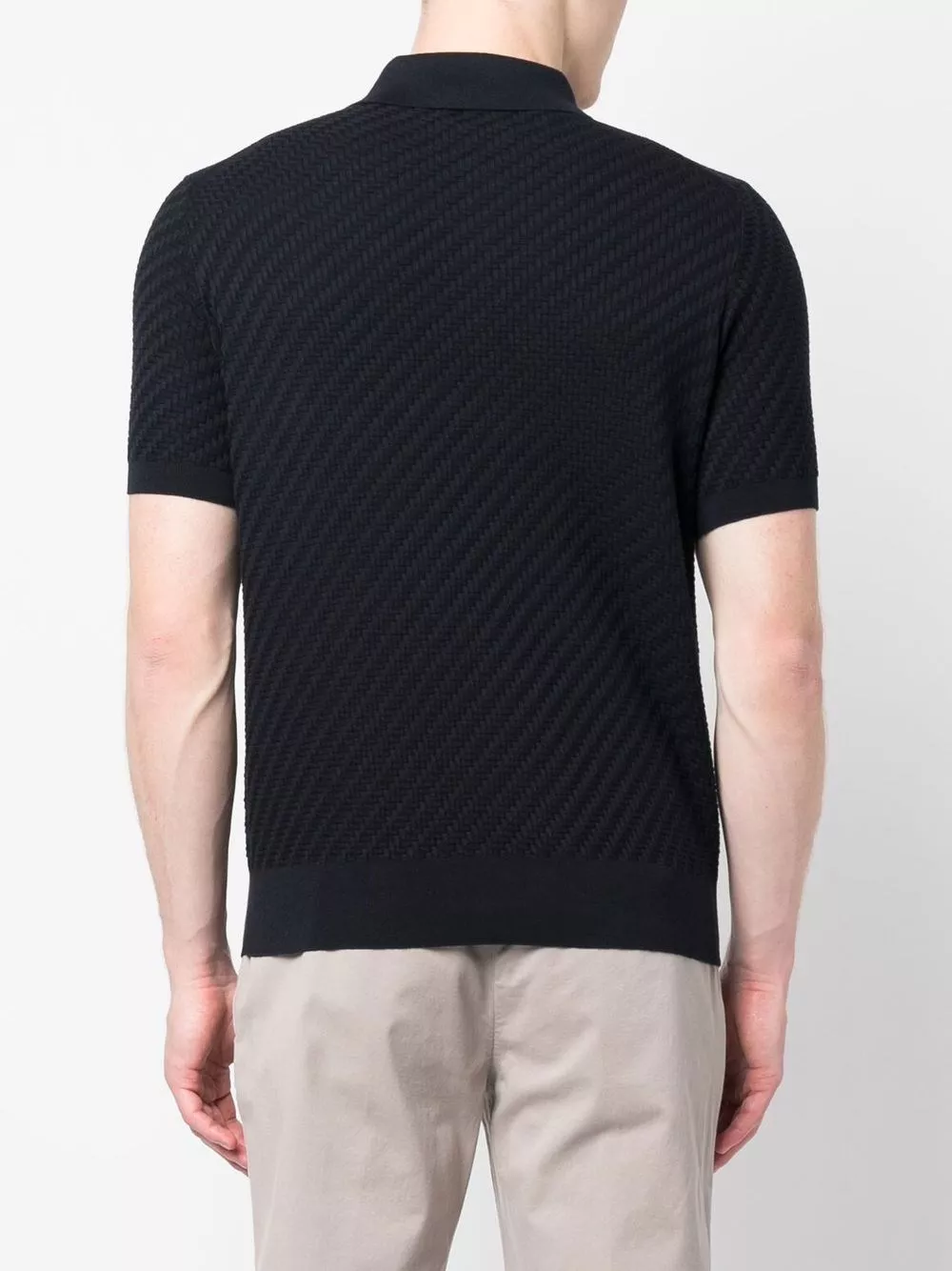 Brioni la polo in cashmere e cotone, view 2