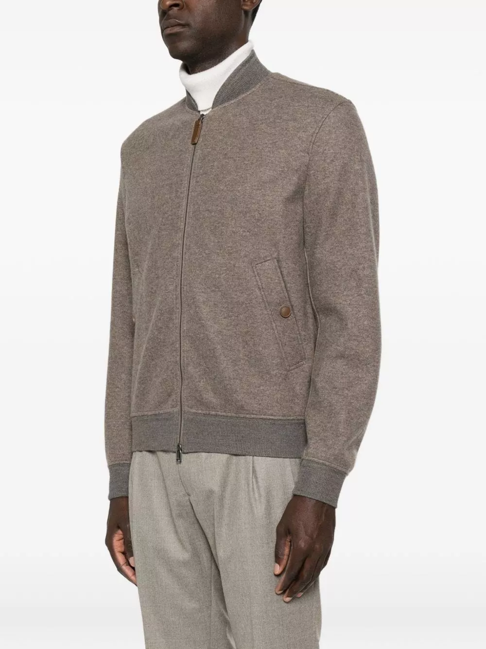 Brioni Giacca bomber in cashmere, view 2
