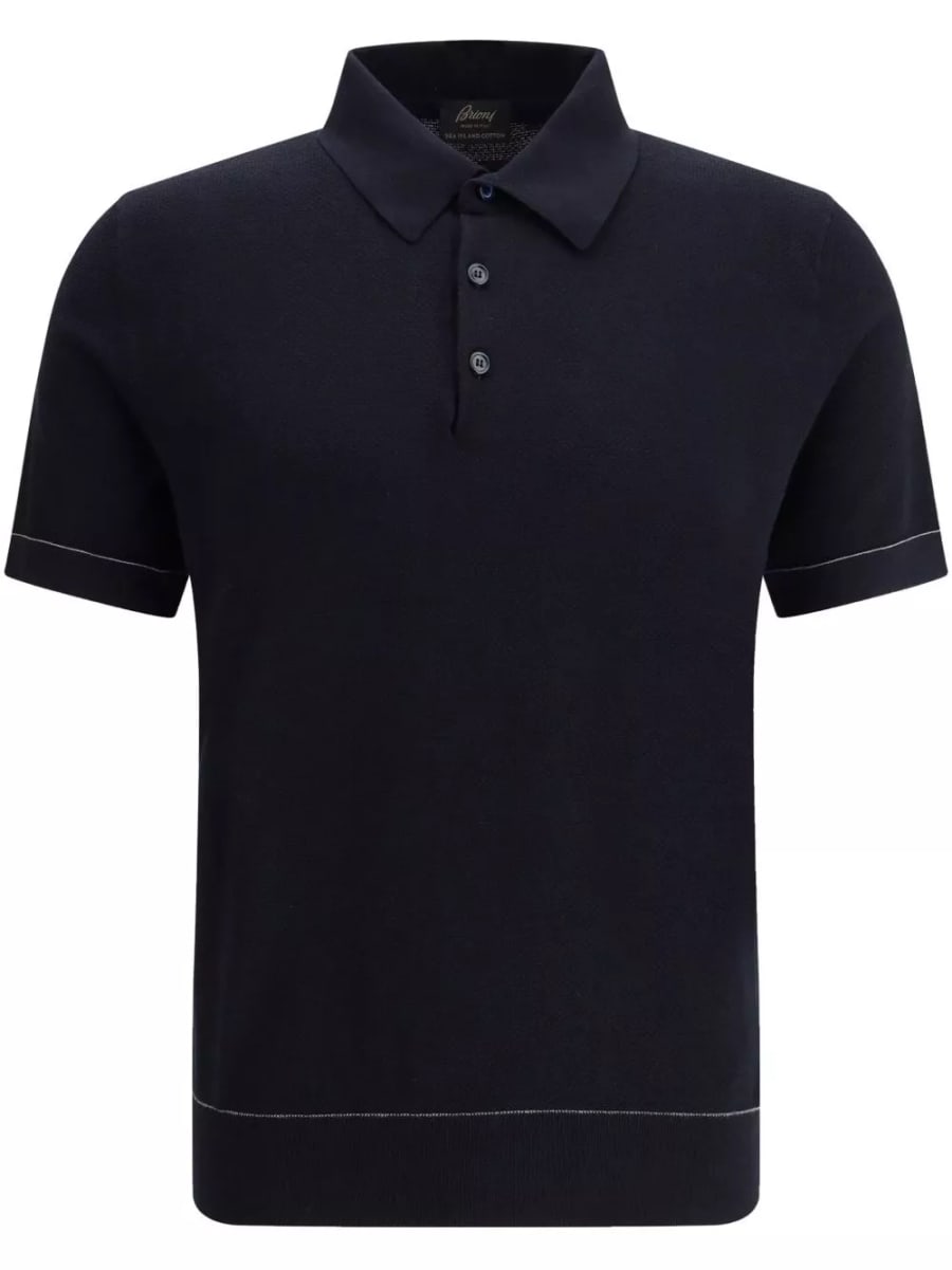 Brioni la polo in cotone