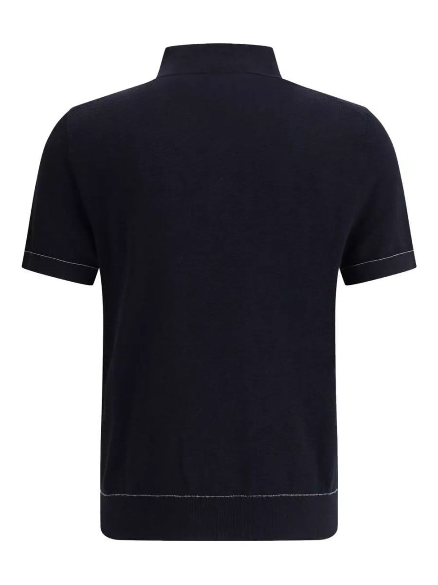 Brioni la polo in cotone, view 2