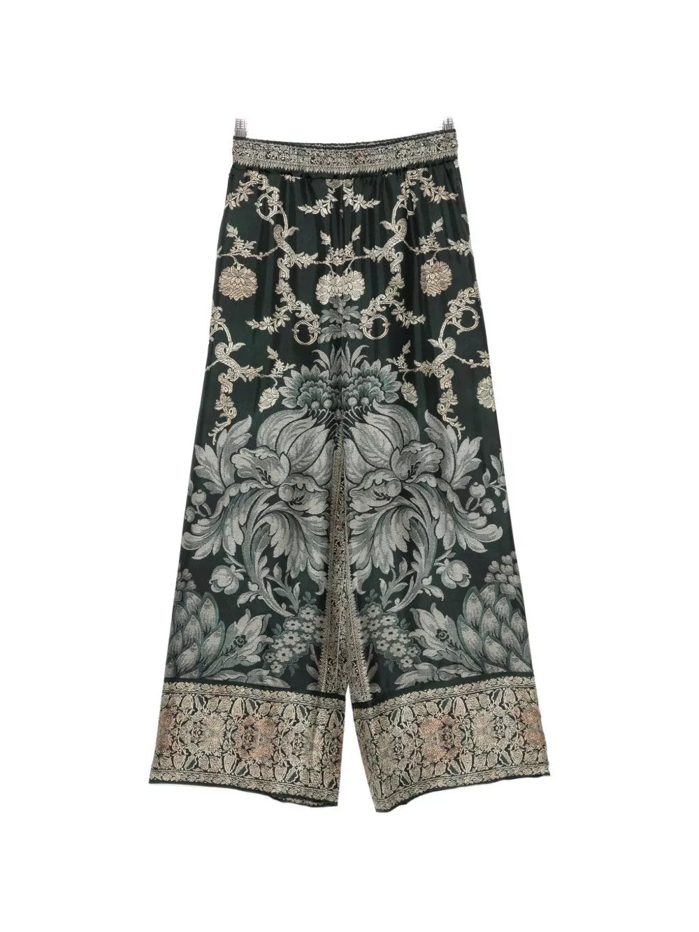 Pierre louis mascia Pantaloni in seta stampata