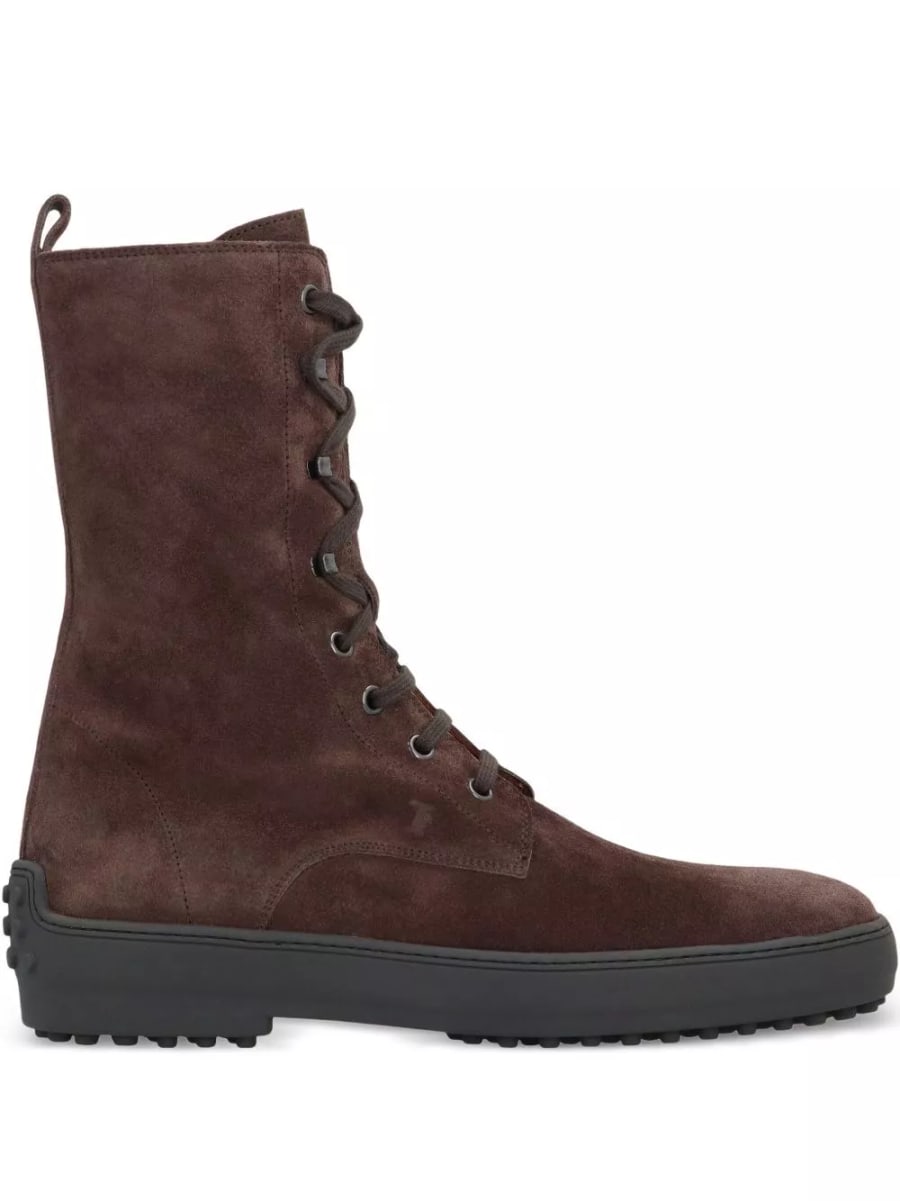 Tod's Stivali in pelle scamosciata Gommino