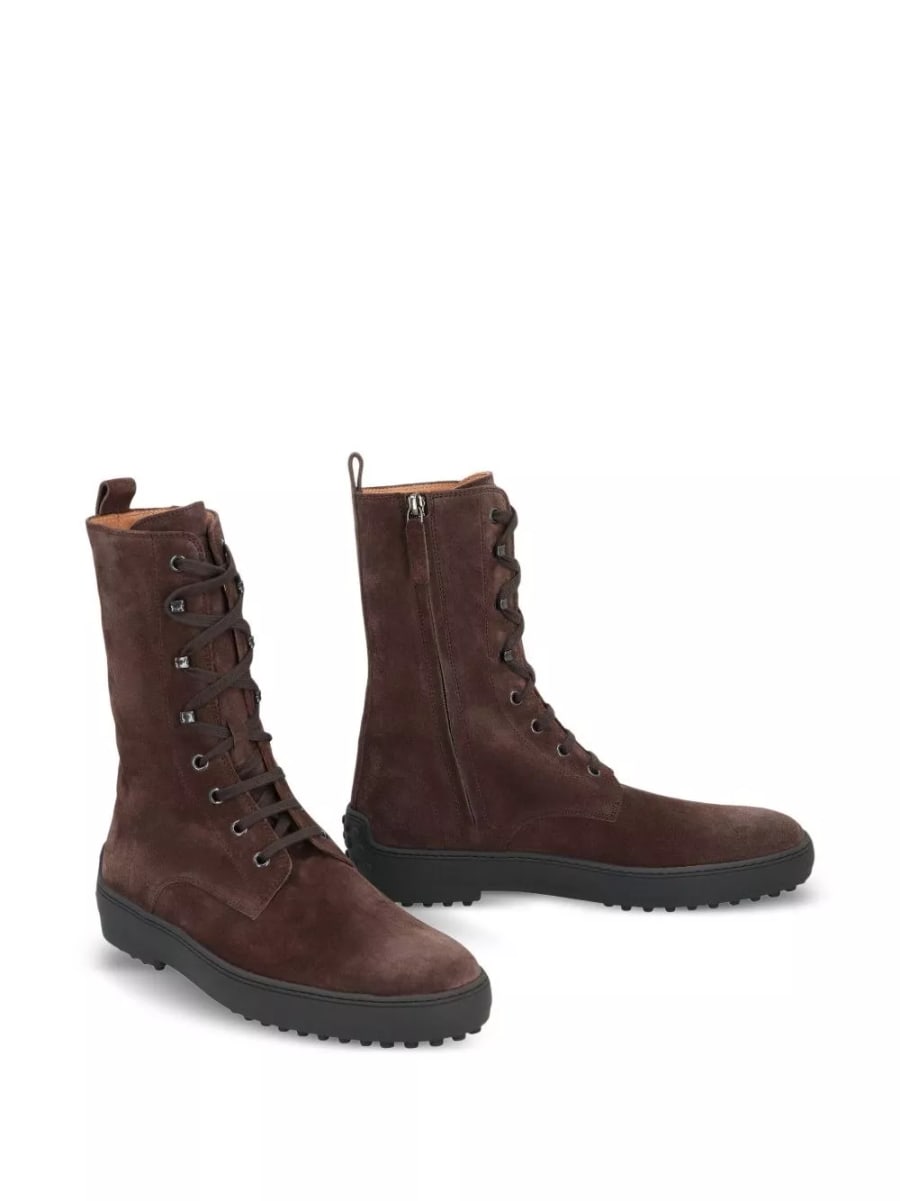 Tod's Stivali in pelle scamosciata Gommino, view 3