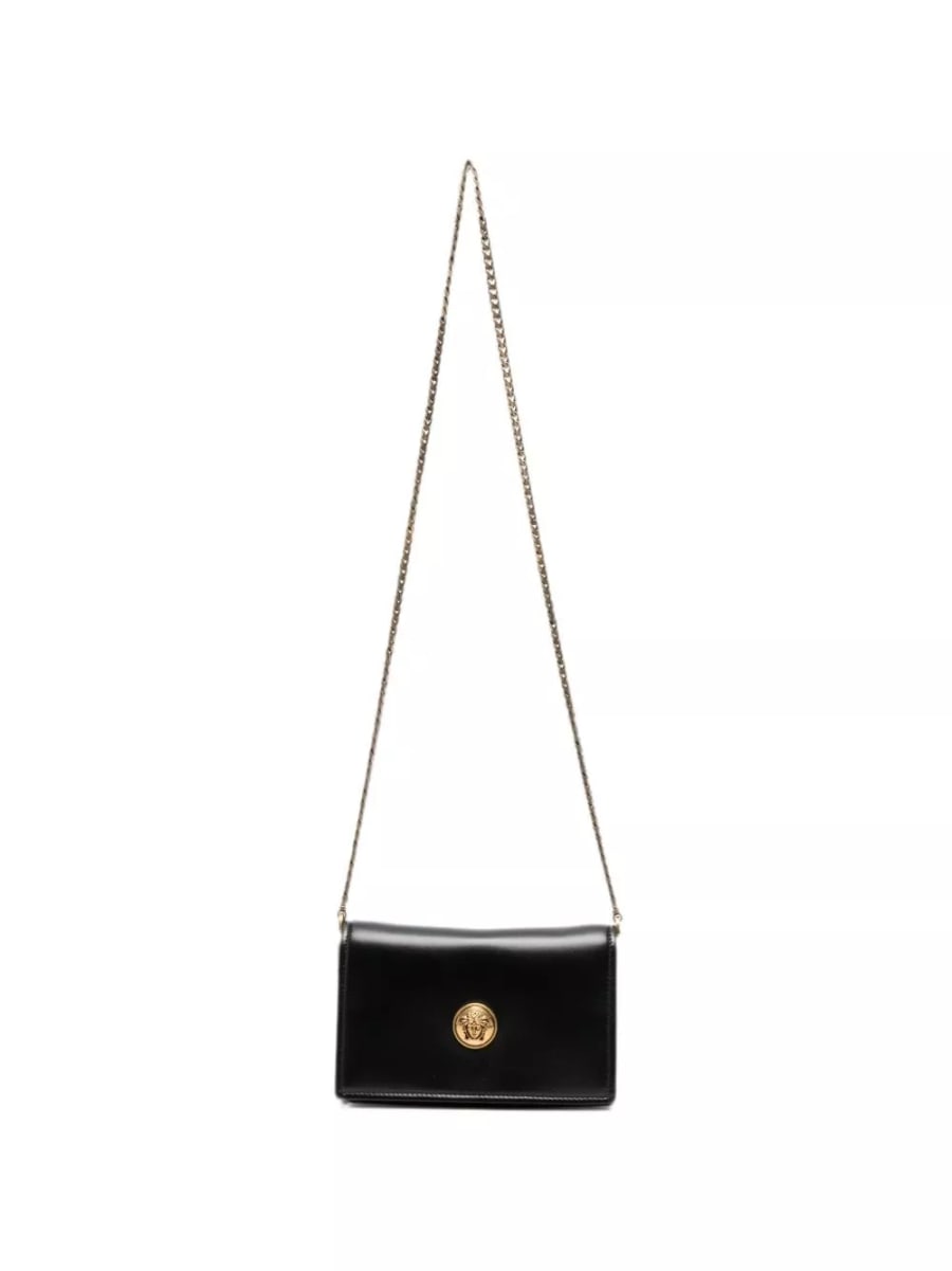 Versace Borsa mini in pelle Emblème