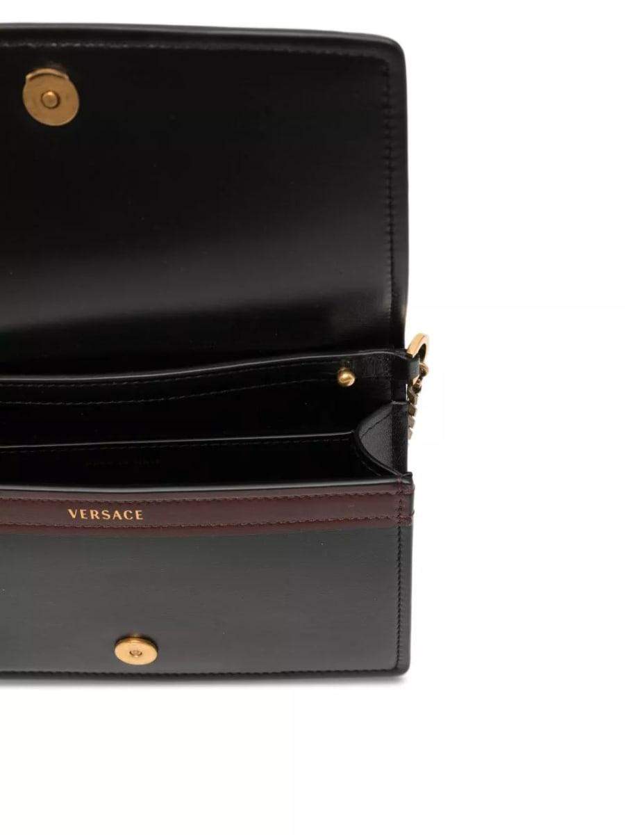 Versace Borsa mini in pelle Emblème, view 4