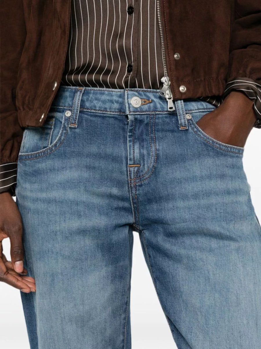7 for all mankind Jeans denim a gamba dritta bassa, view 3