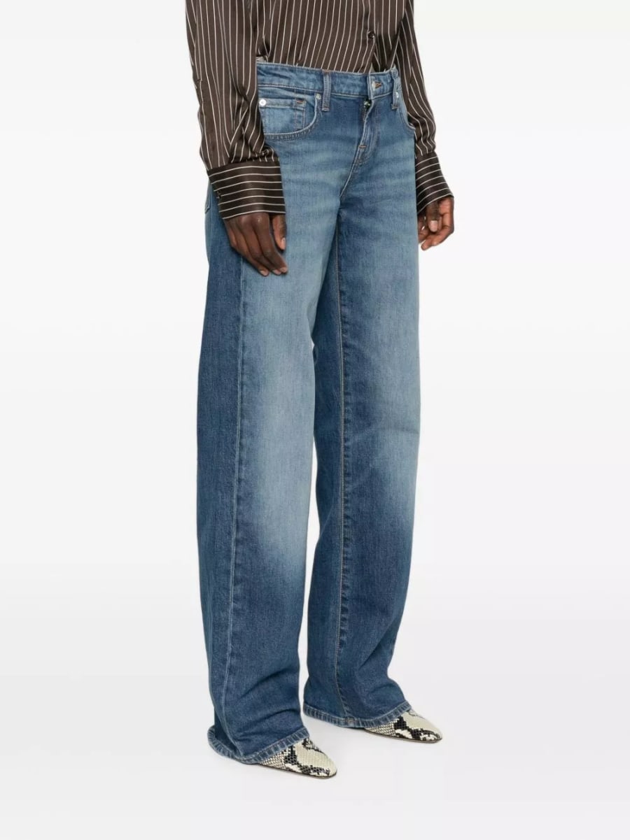 7 for all mankind Jeans denim a gamba dritta bassa, view 4