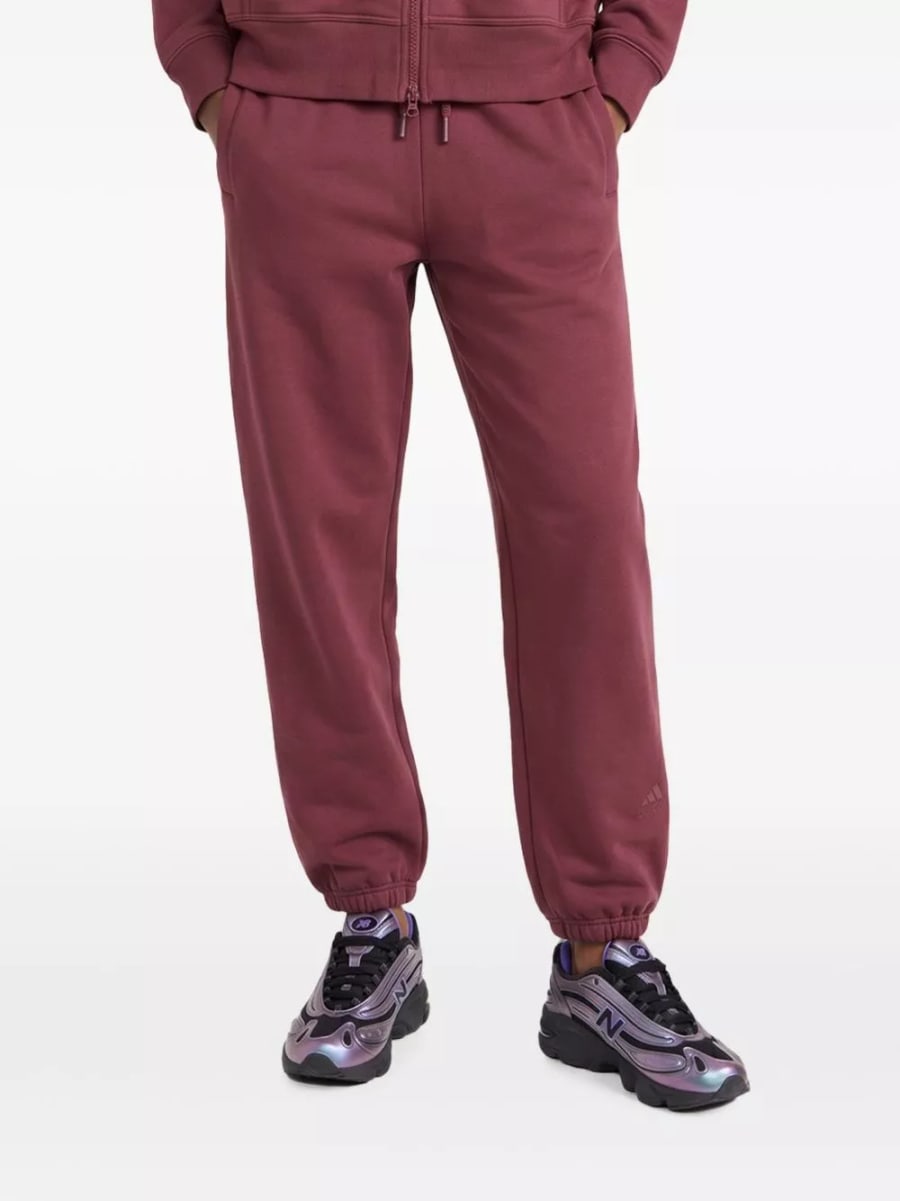 Adidas by stella mccartney Pantaloni in misto cotone con logo, view 2