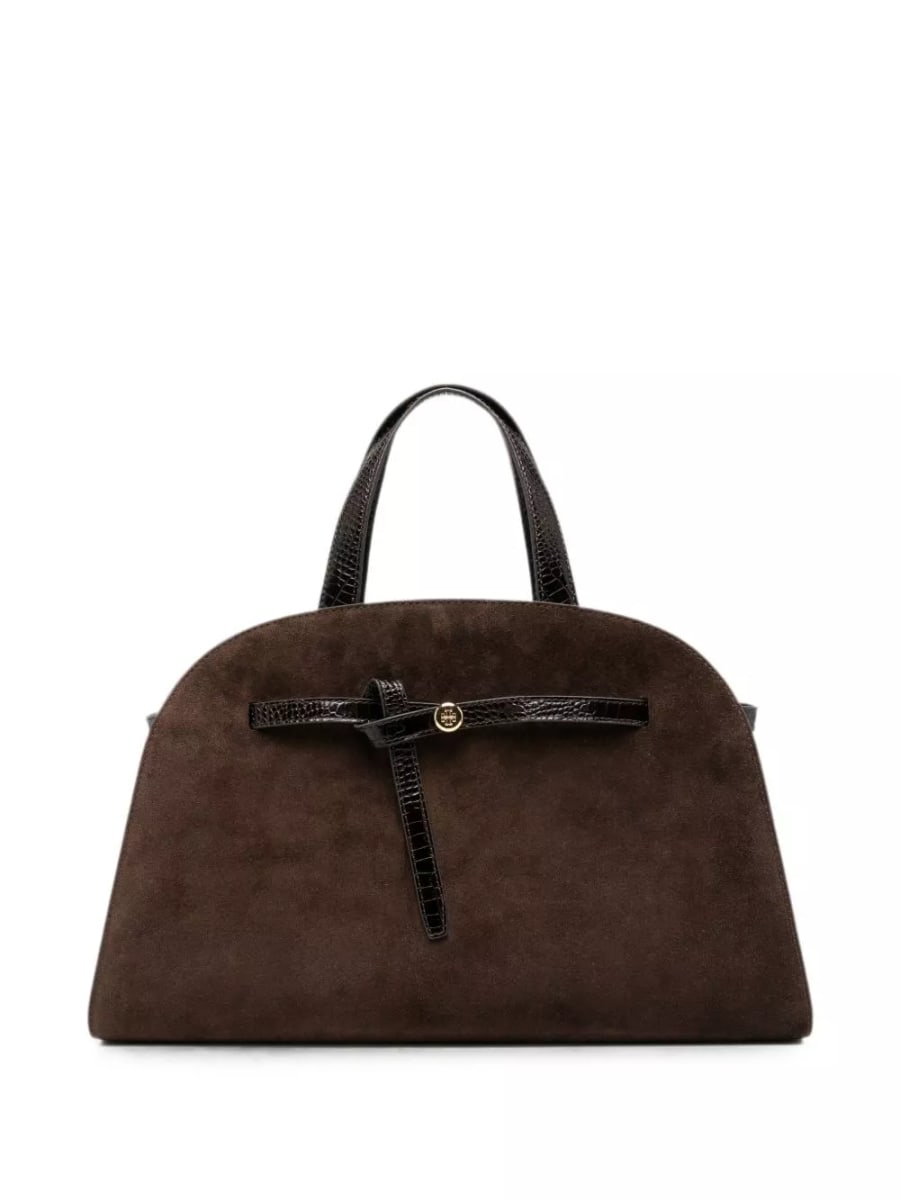 Tory Burch Borsa Boston in pelle scamosciata Romy