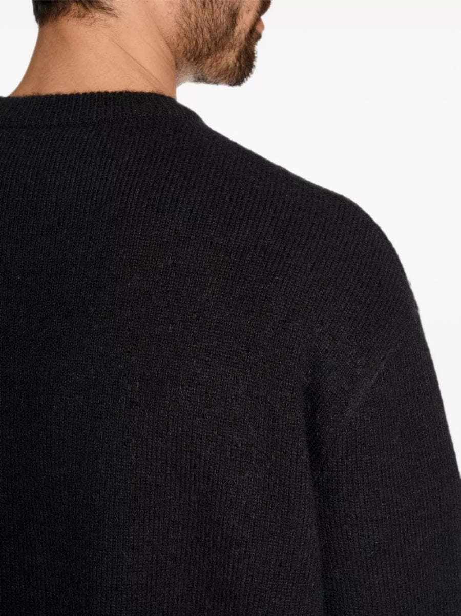 Y-3 Maglione girocollo in misto lana, view 7