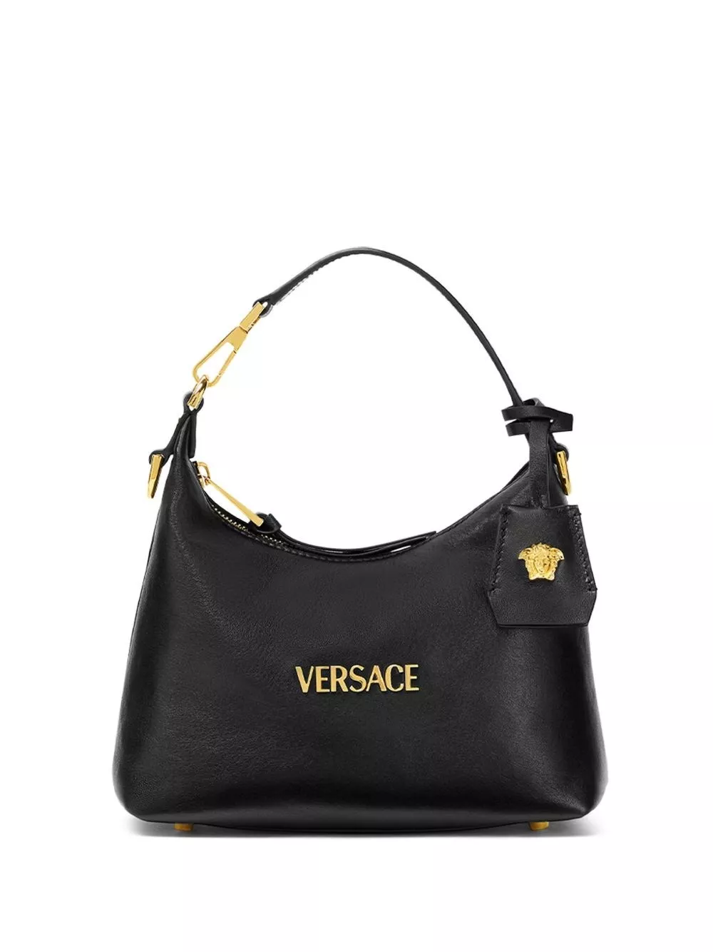 Versace Borsa hobo in pelle Versace Tag