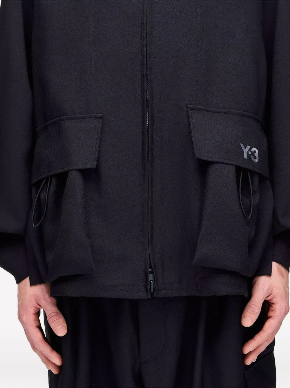 Y-3 Giacca blouson in nylon, view 2