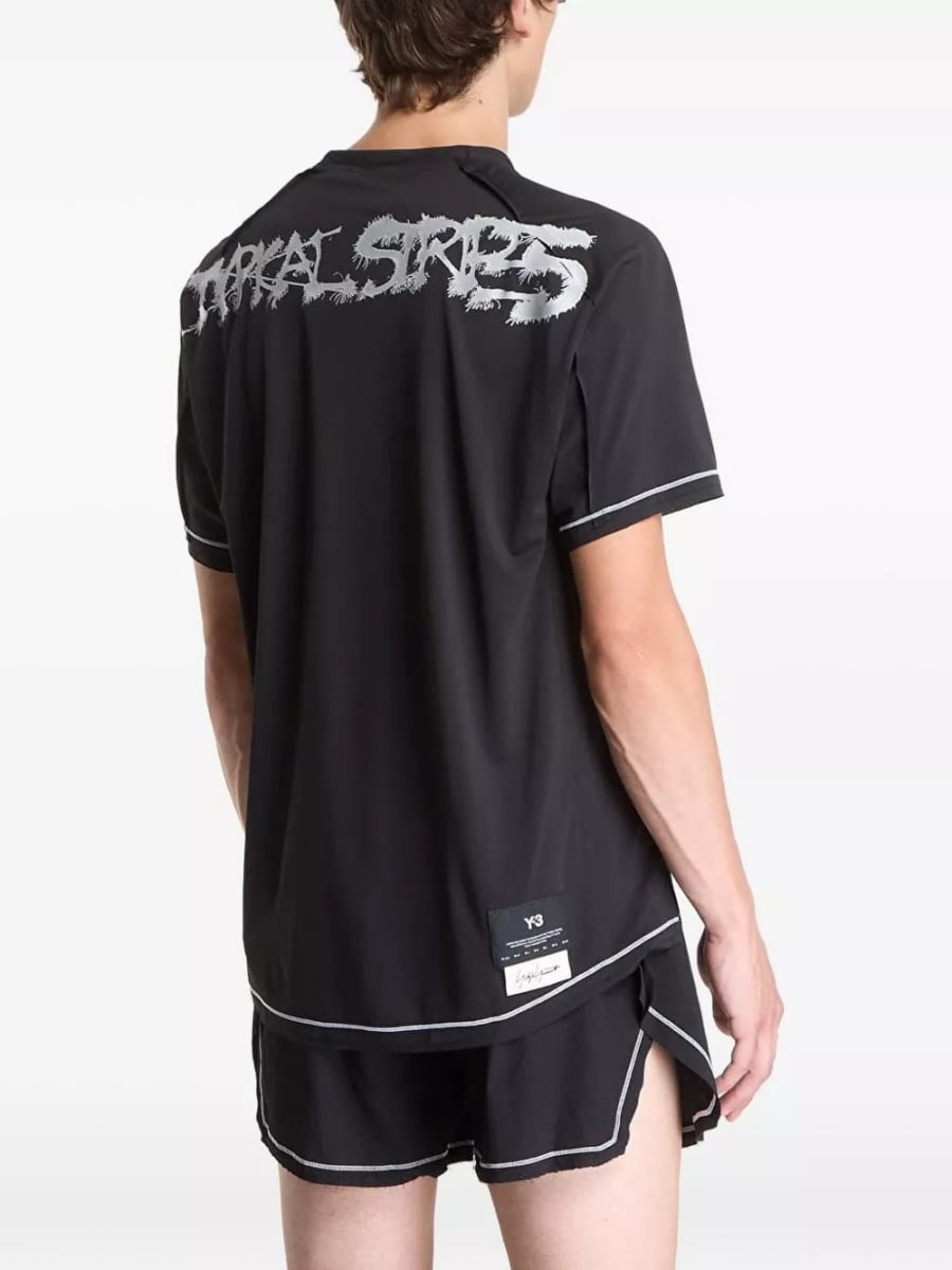 Y-3 T-shirt da corsa, view 2
