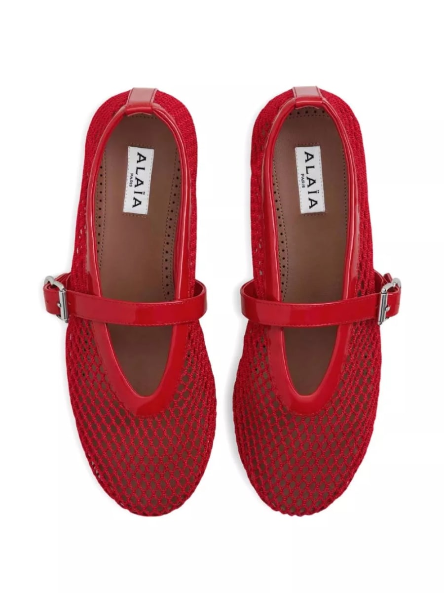 Alaïa Ballerine in rete, view 3