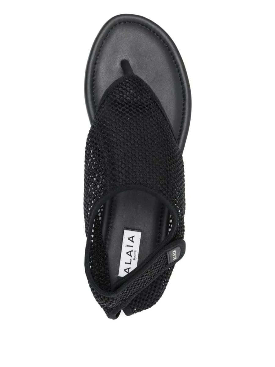 Alaïa Sandali con cinturino in rete, view 2