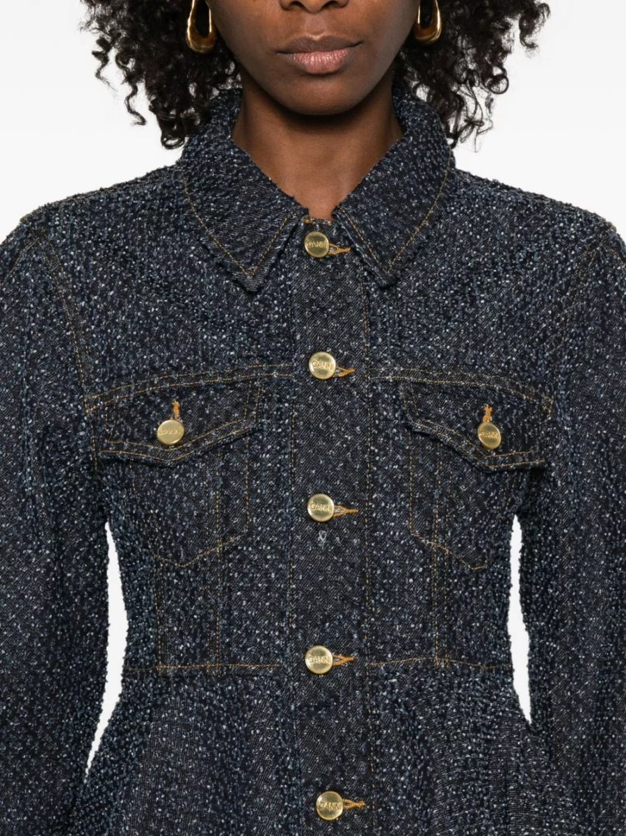 Ganni Giacca in denim, view 3