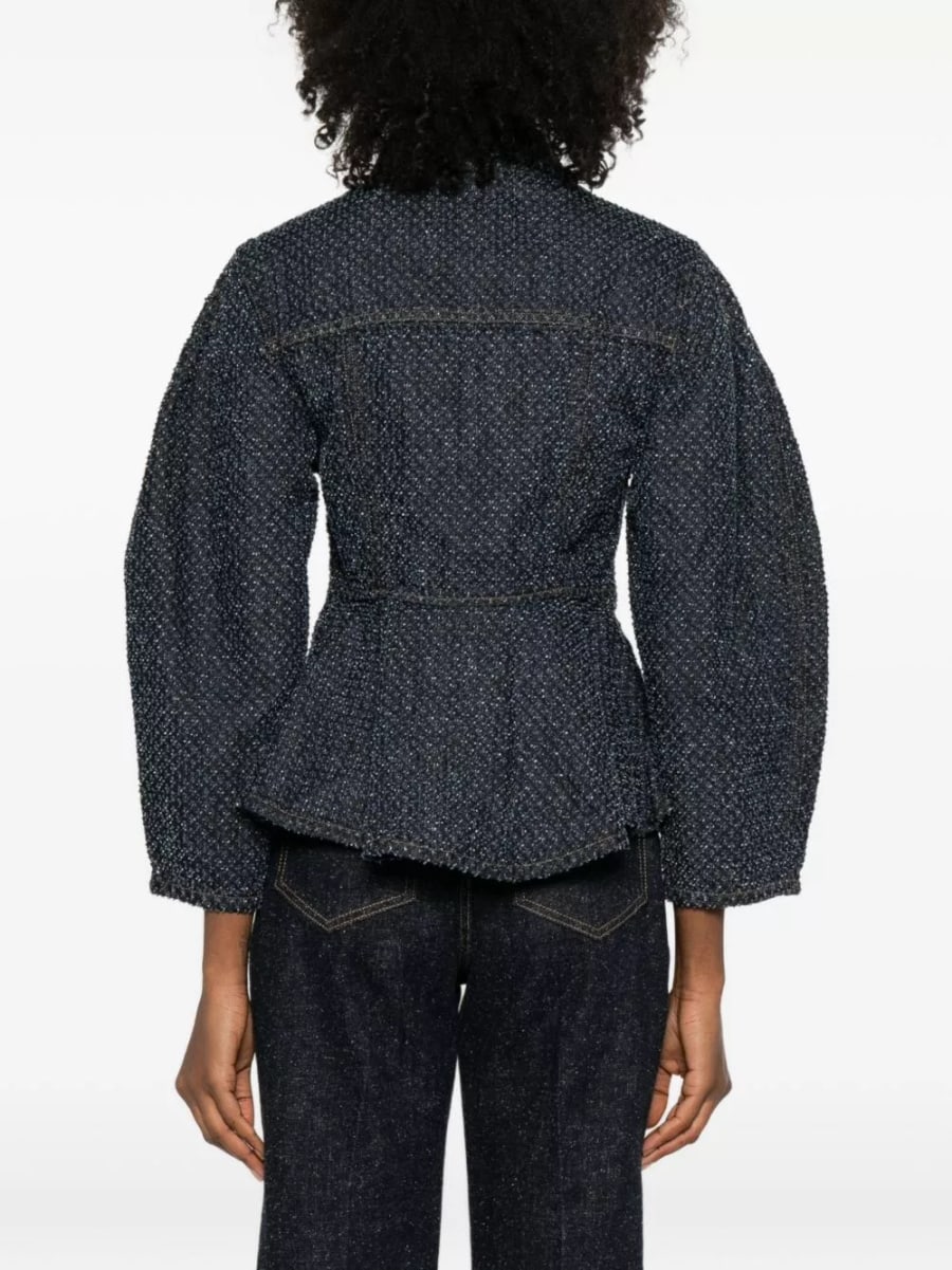 Ganni Giacca in denim, view 4