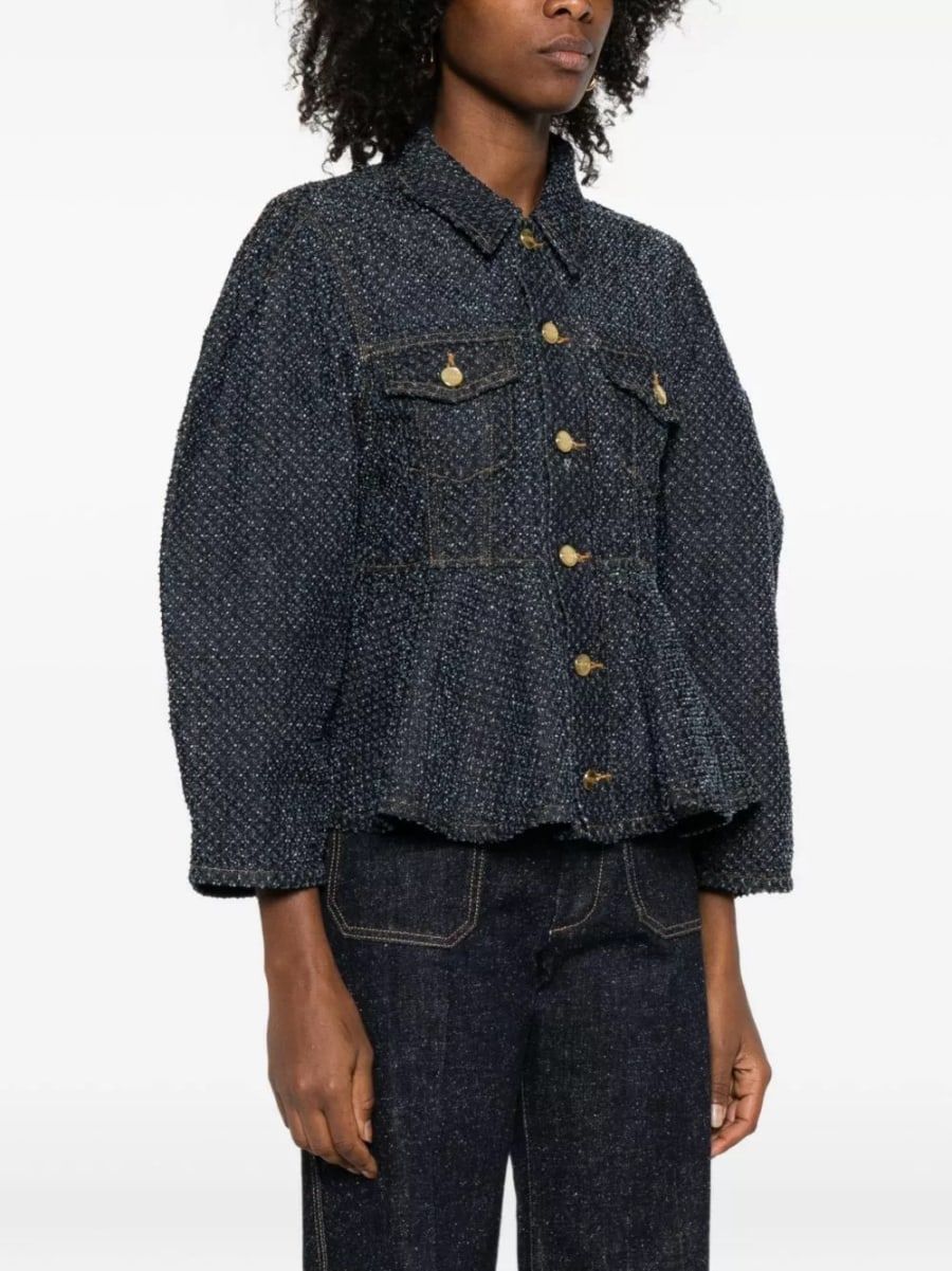 Ganni Giacca in denim, view 5