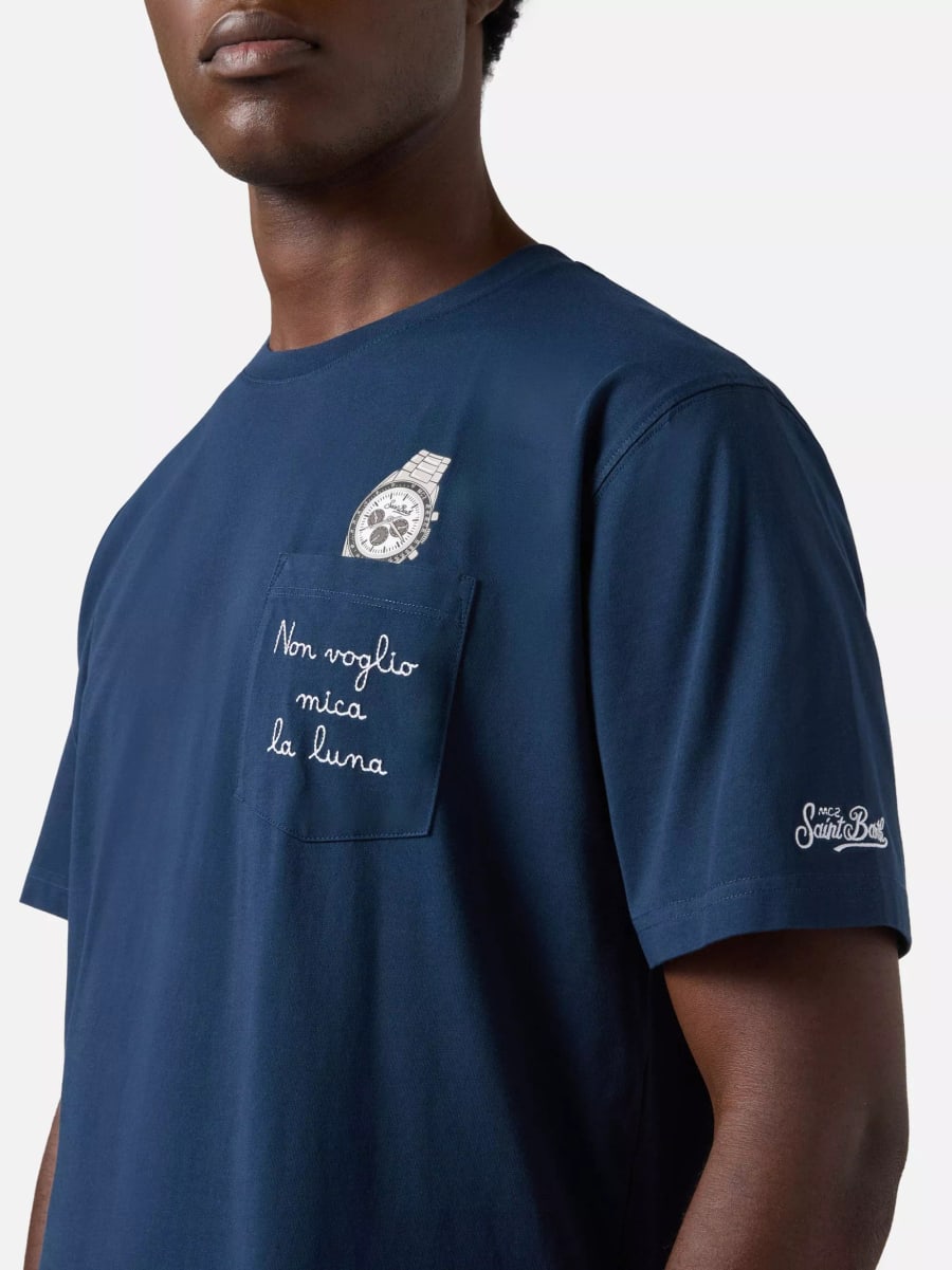 Mc2 saint barth T-shirt con ricamo, view 3