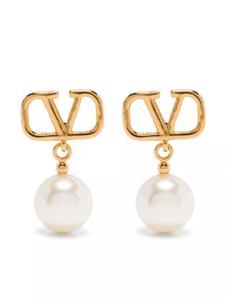 Valentino Garavani Orecchini in perle VLogo Signature
