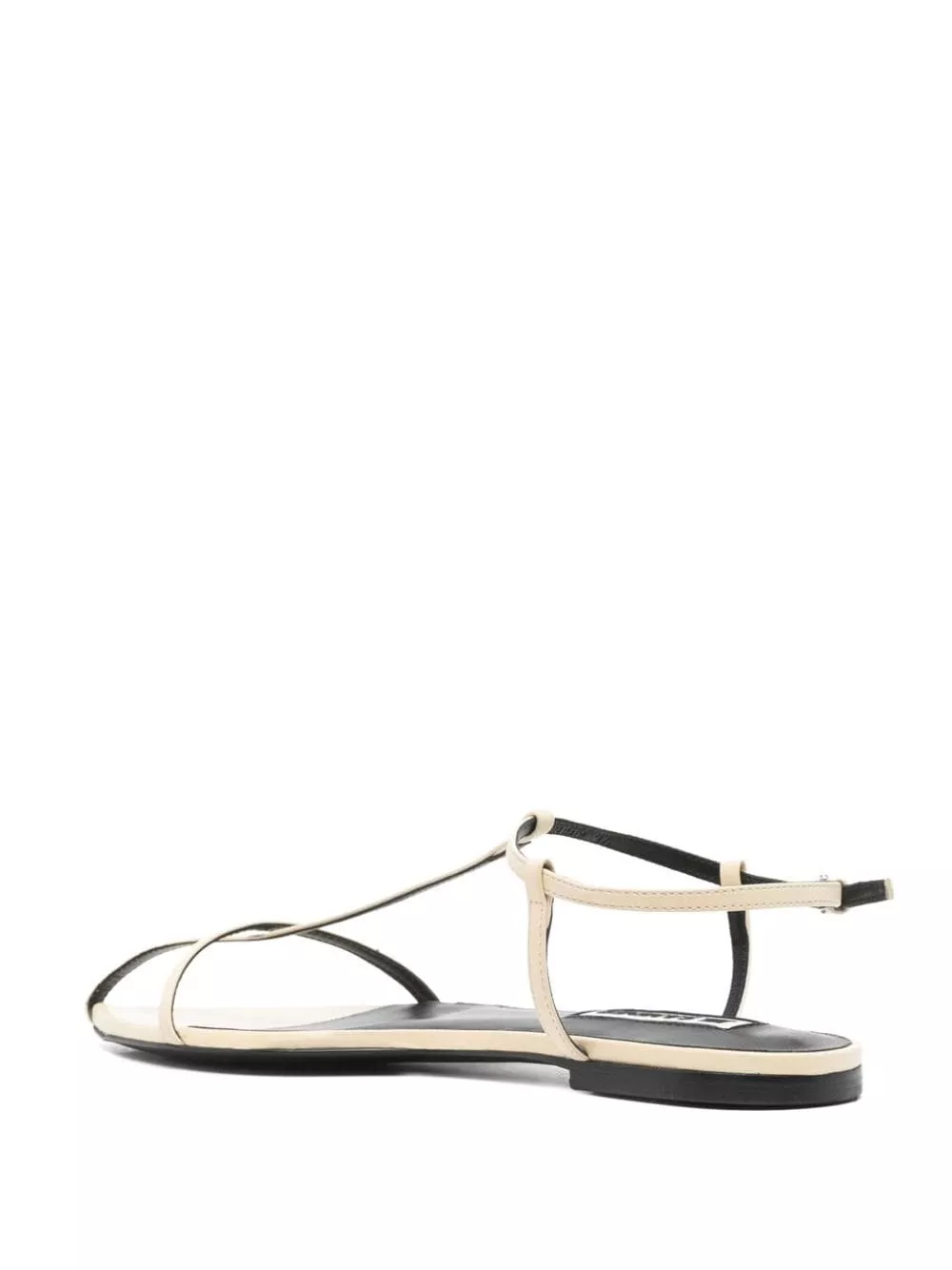 Jil Sander Sandali in pelle piatta, view 2