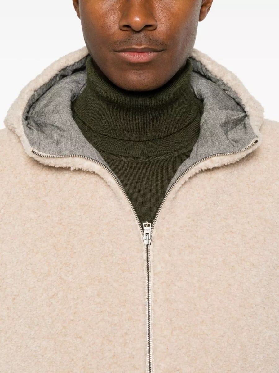 Herno Giacca blouson in pile, view 3