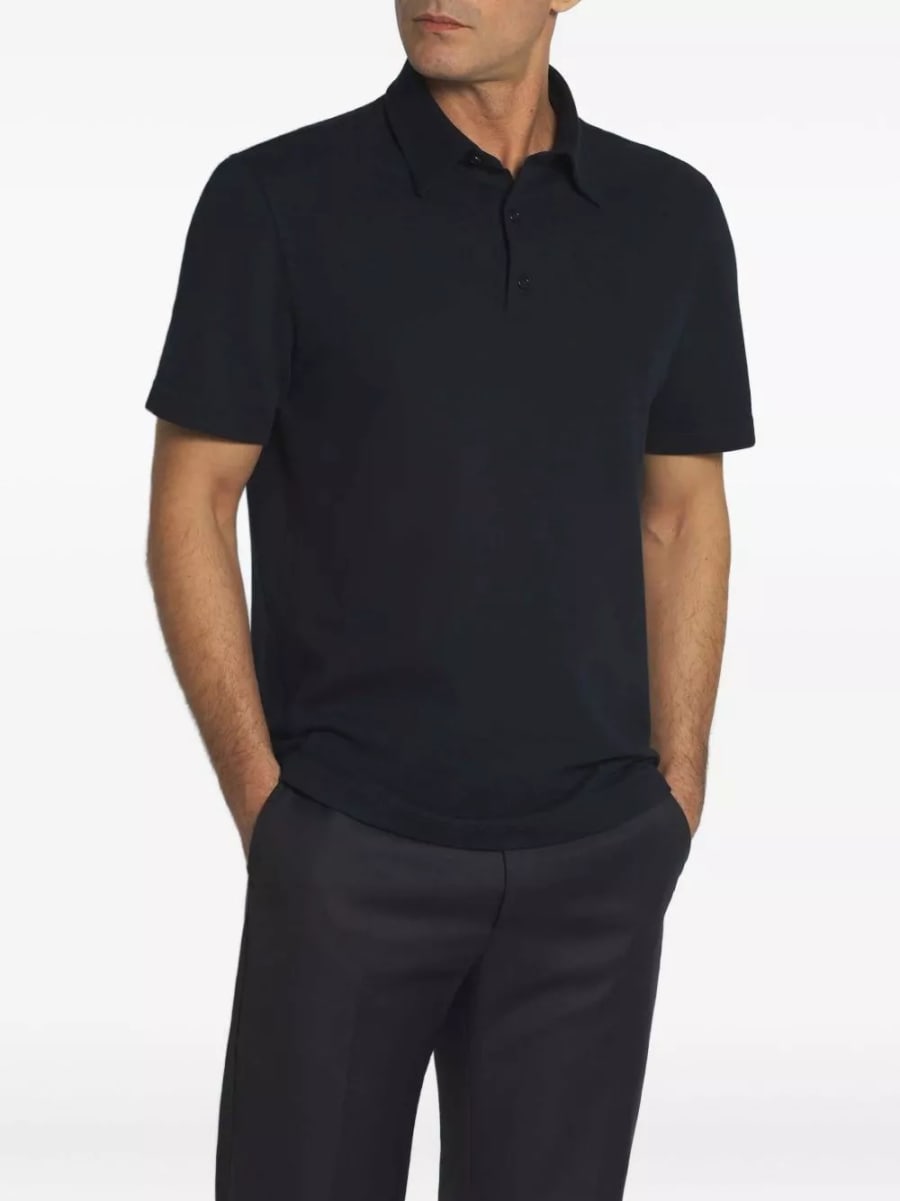 Brioni la polo in cotone, view 2