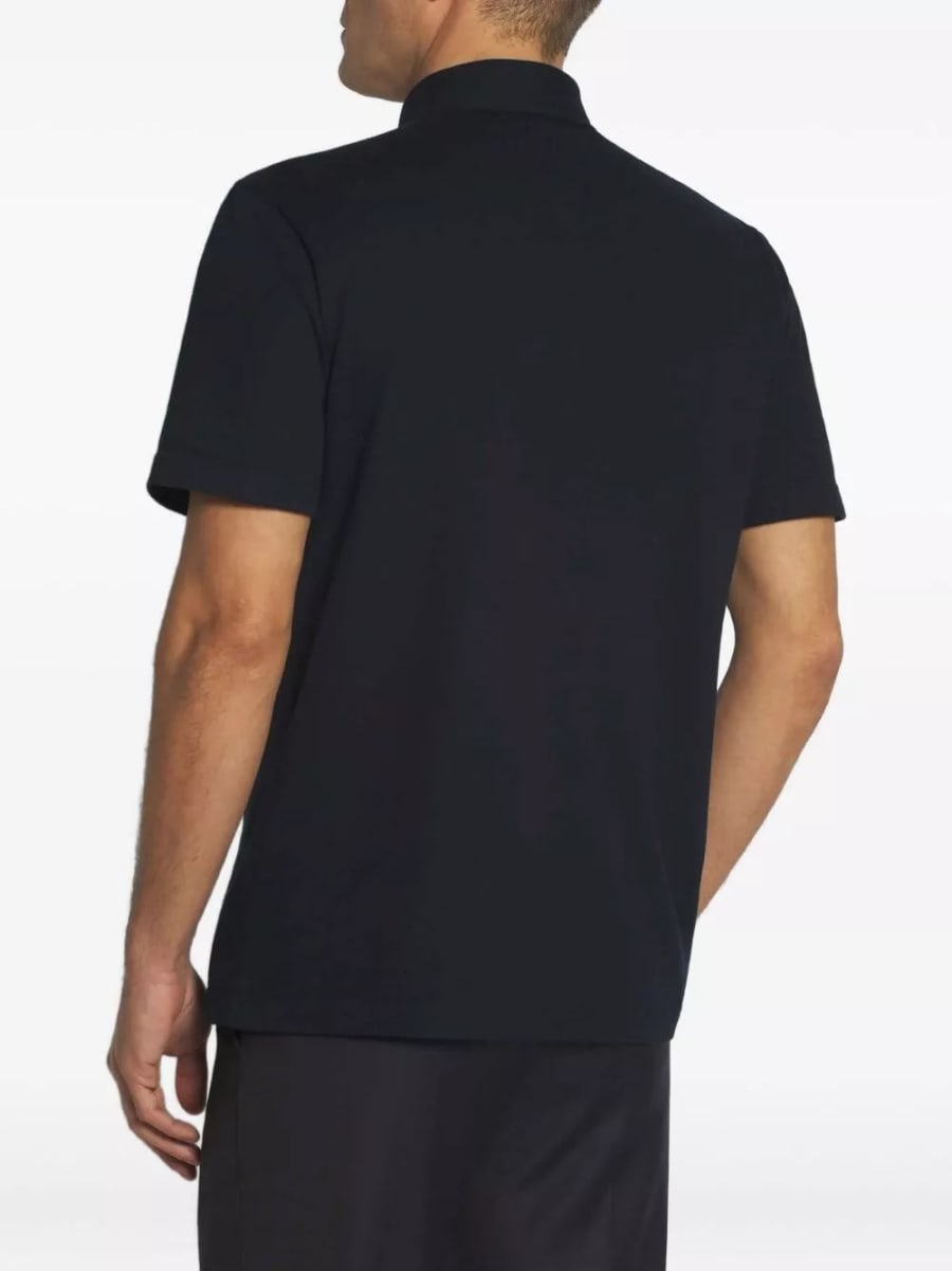 Brioni la polo in cotone, view 3