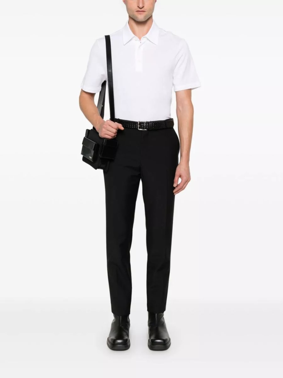 Brioni la polo in cotone, view 3