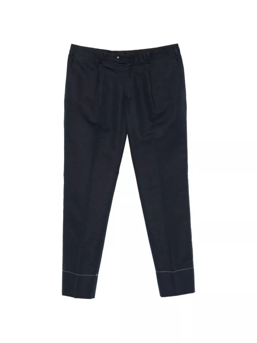 Brioni Pantaloni in lino e cotone Pienza