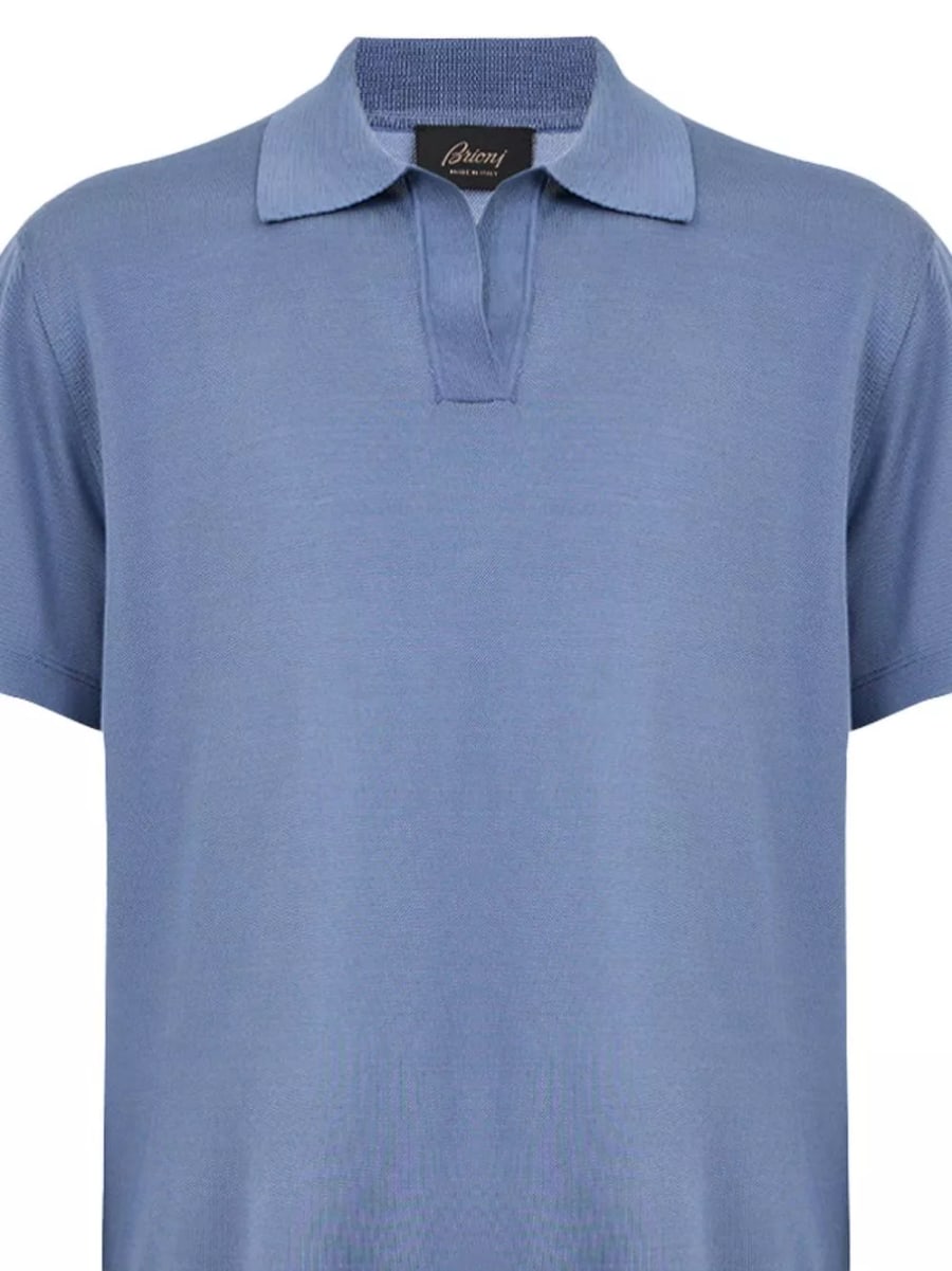 Brioni la polo in seta, view 2