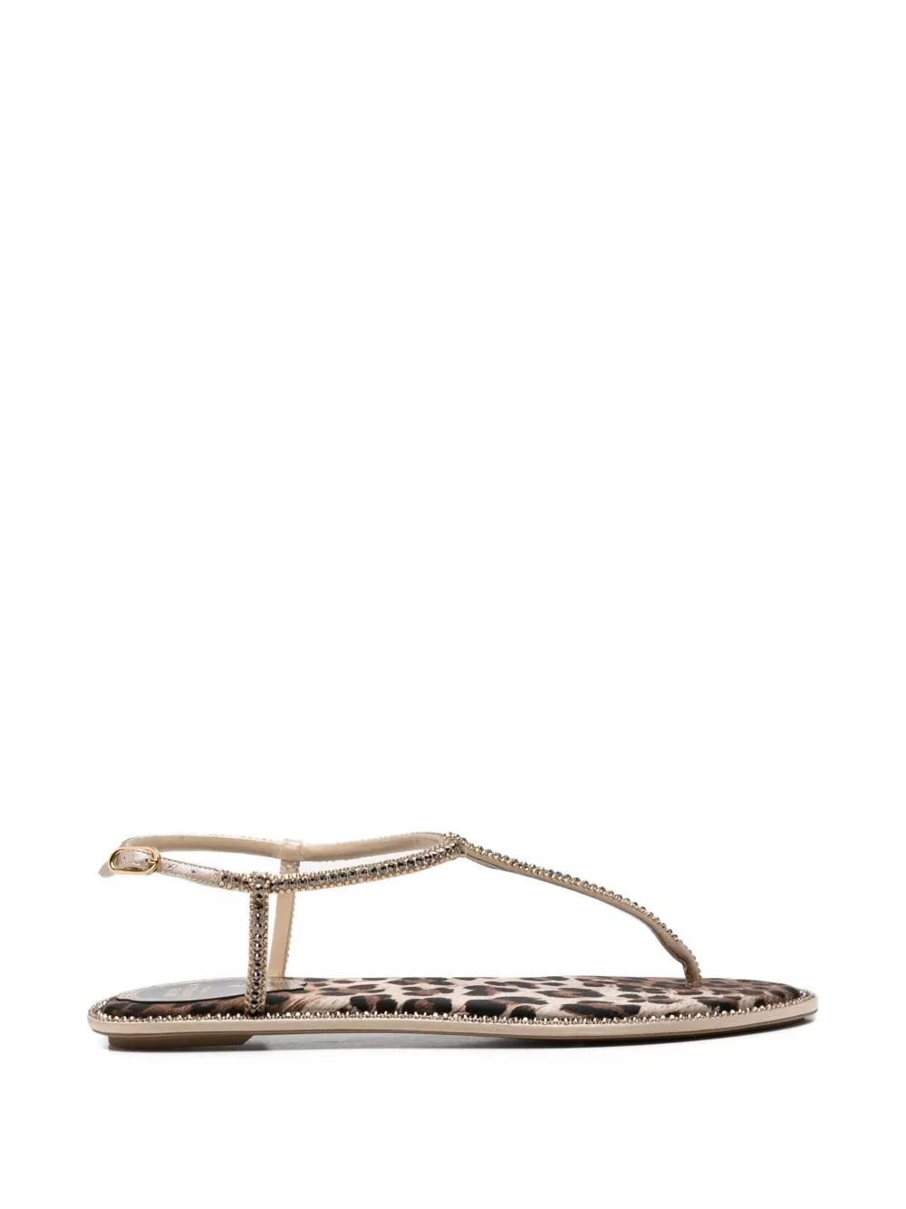 Rene' caovilla Sandali flat in pelle Diana