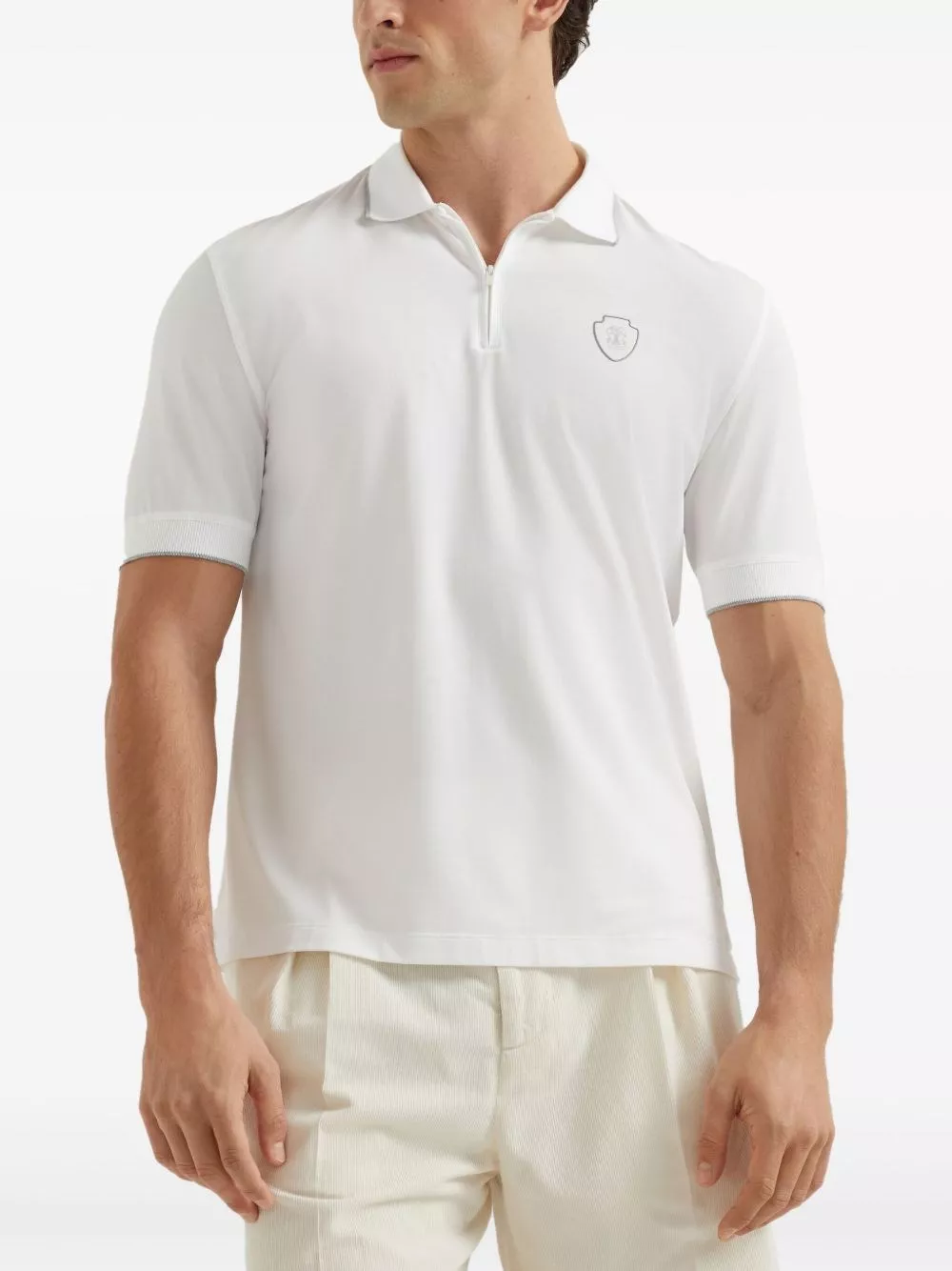 Brunello Cucinelli la polo in cotone, view 2