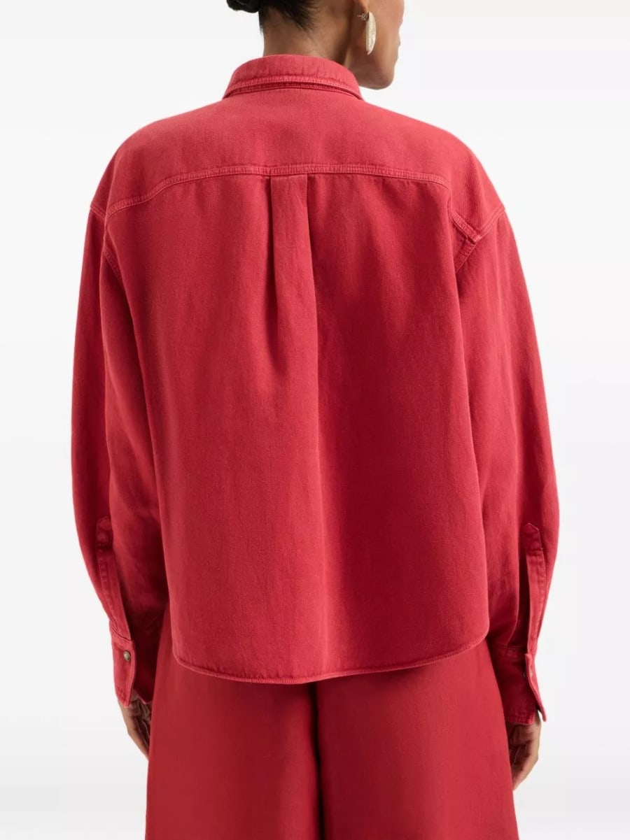 Brunello Cucinelli Camicia in misto cotone e lino, view 5