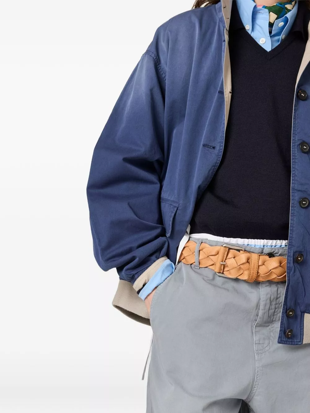 Miu Miu Giacca blouson in cotone, view 2